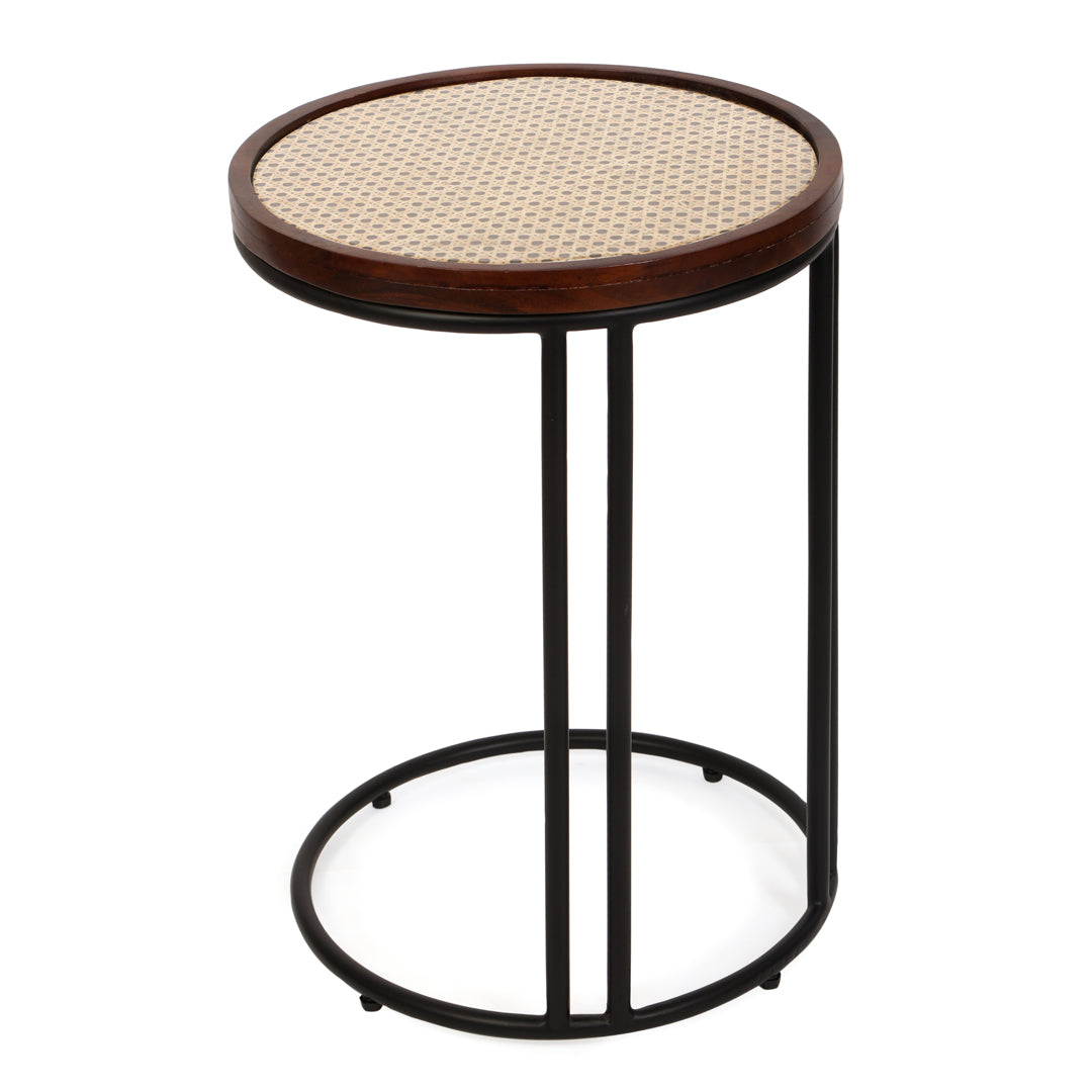Side Table -  Rattan Round Side Table 2- The Home Co.