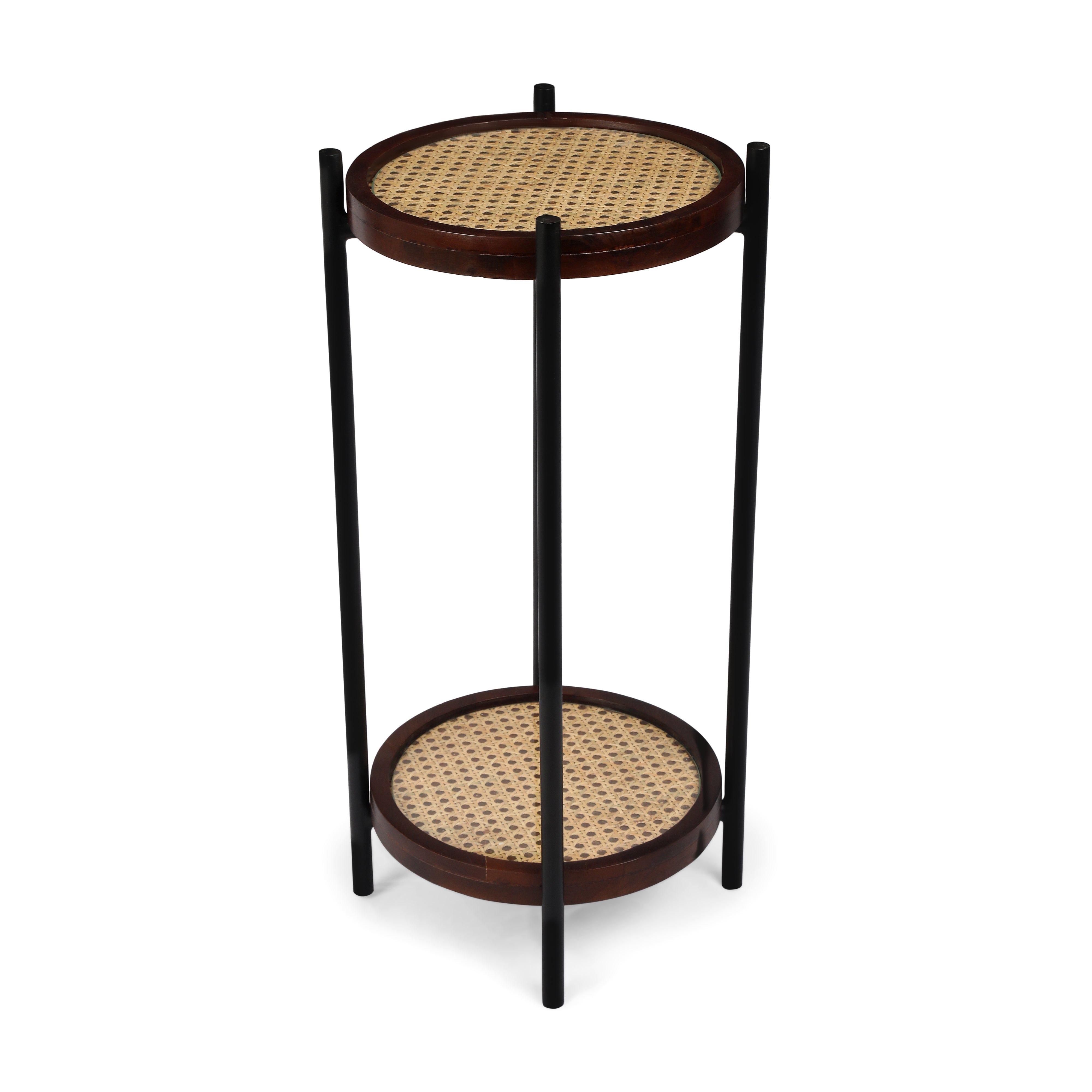 End Table Rattan 2 Layer - Side Table