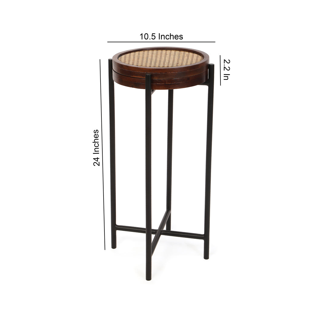 End Table Rattan 2 Layer - Side Table 4- The Home Co.