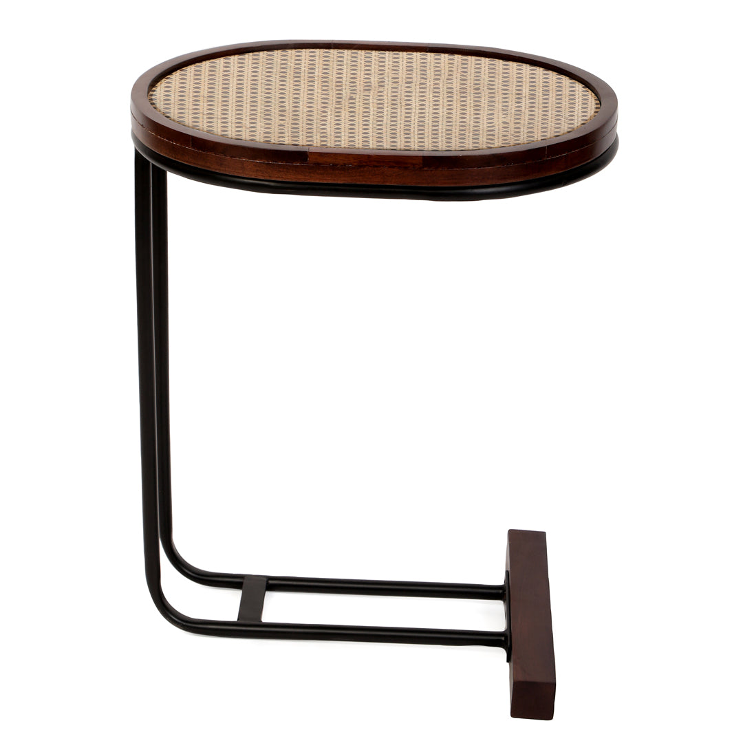 Side Table - Rattan Oval Side Table 6- The Home Co.