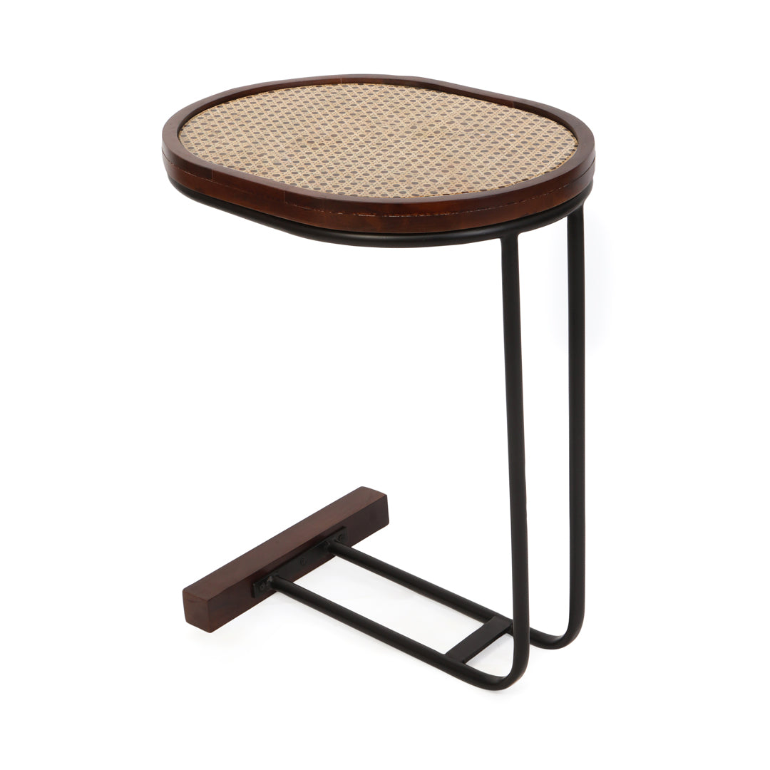 Side Table - Rattan Oval Side Table 2- The Home Co.