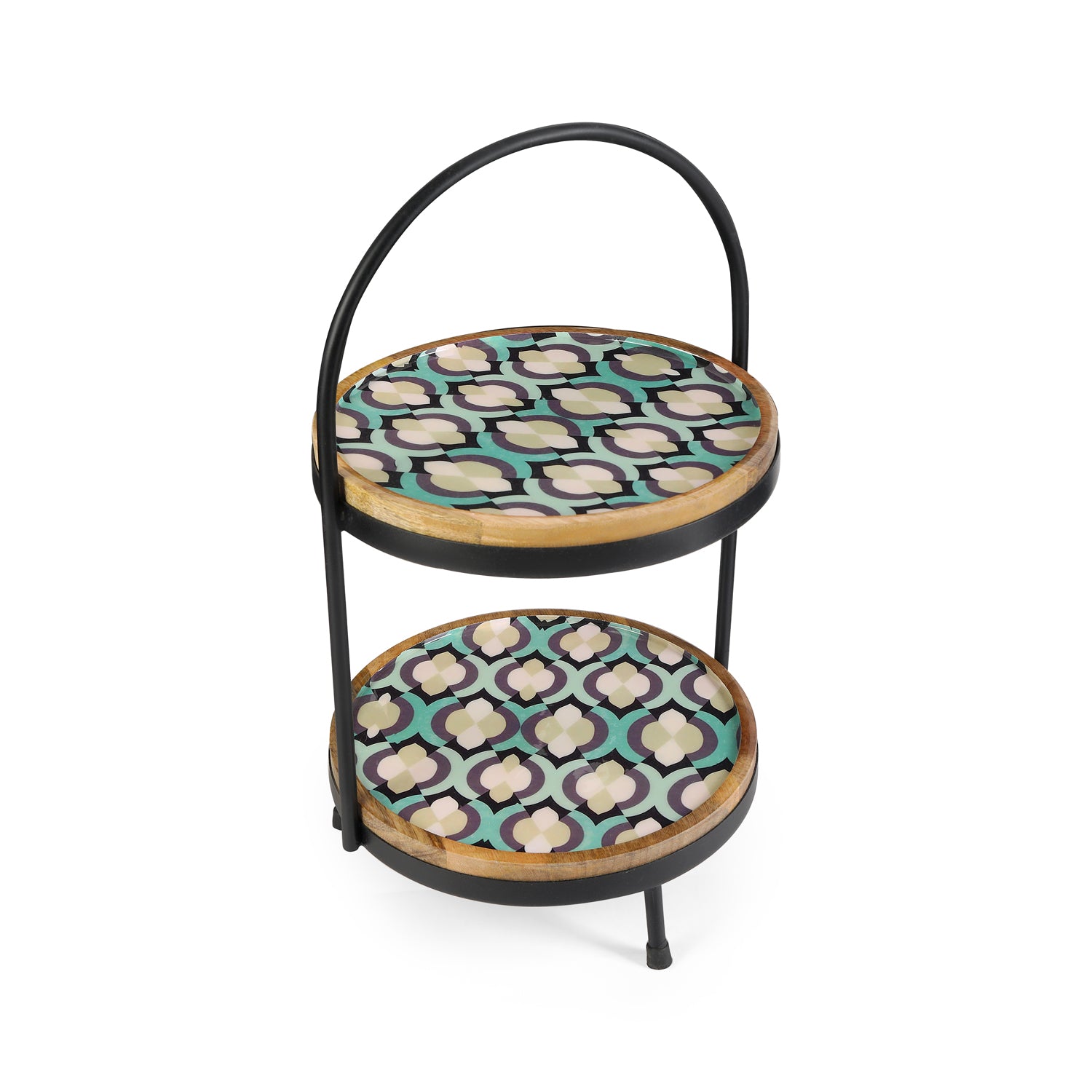 2 Tier Serving Platter - Mosaic