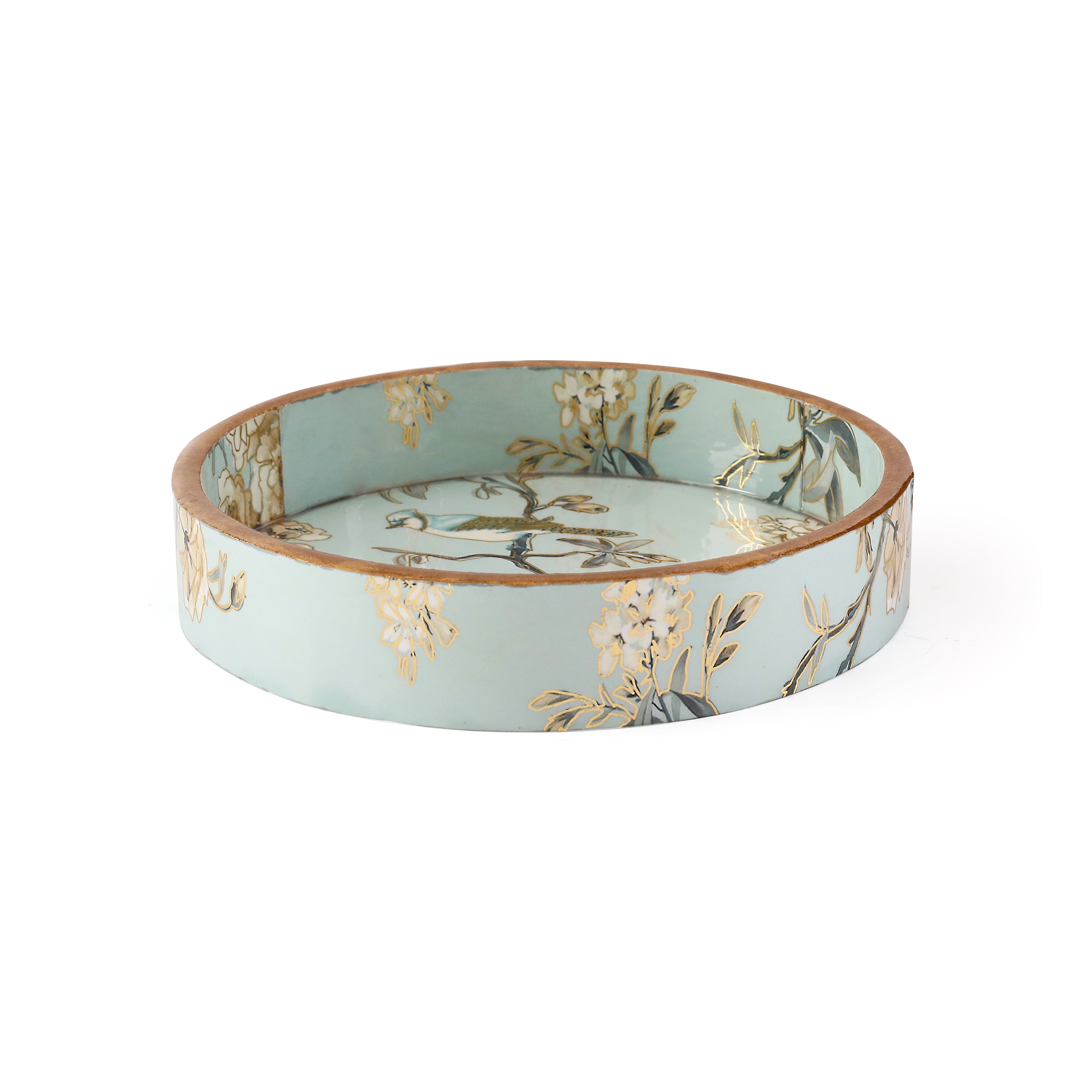 Round Tray - Blue Bird