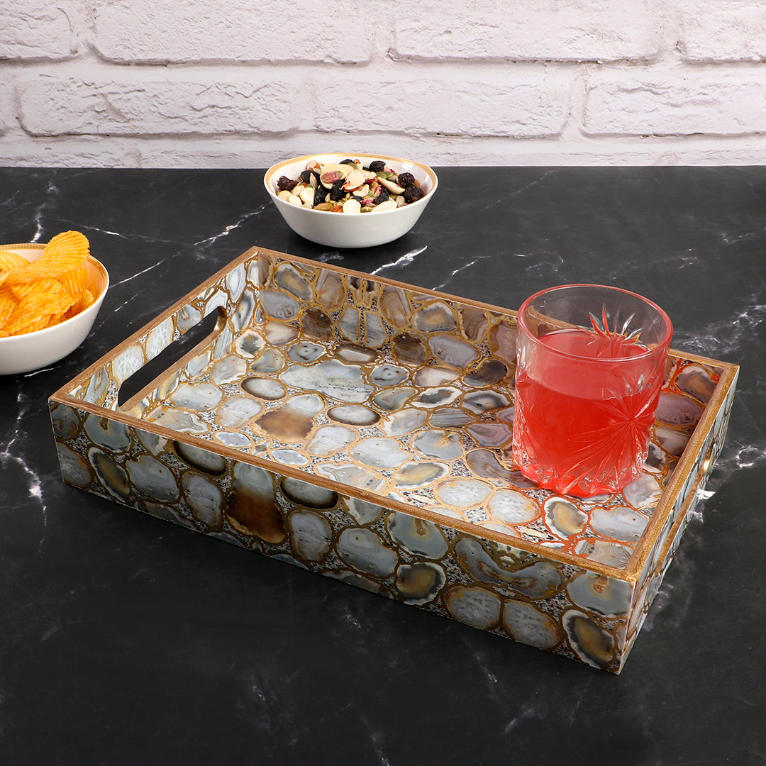 Rectangle Tray - Agate: The Home Co.