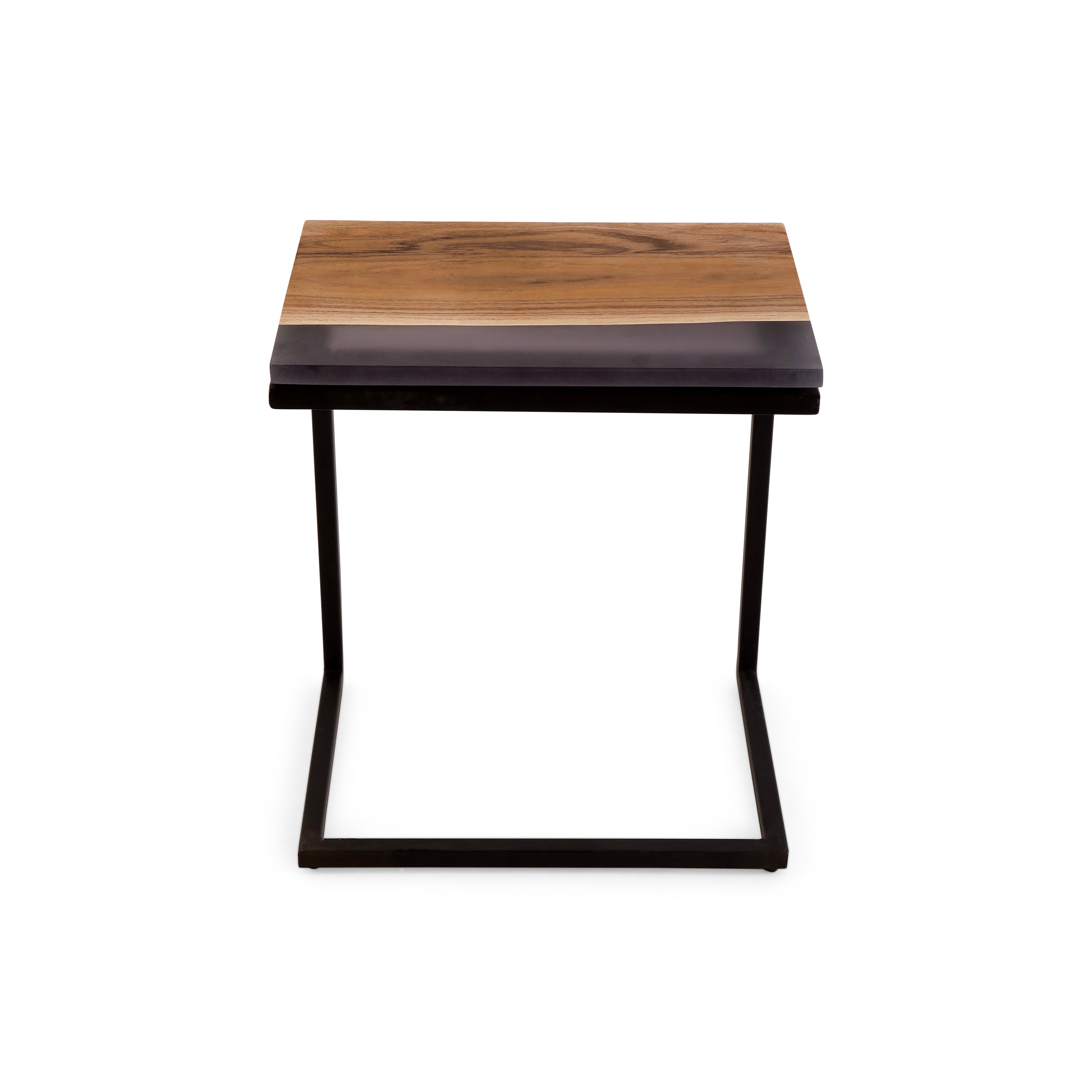 Square Side Table Set Of 2 - Epoxy Resin Side Table