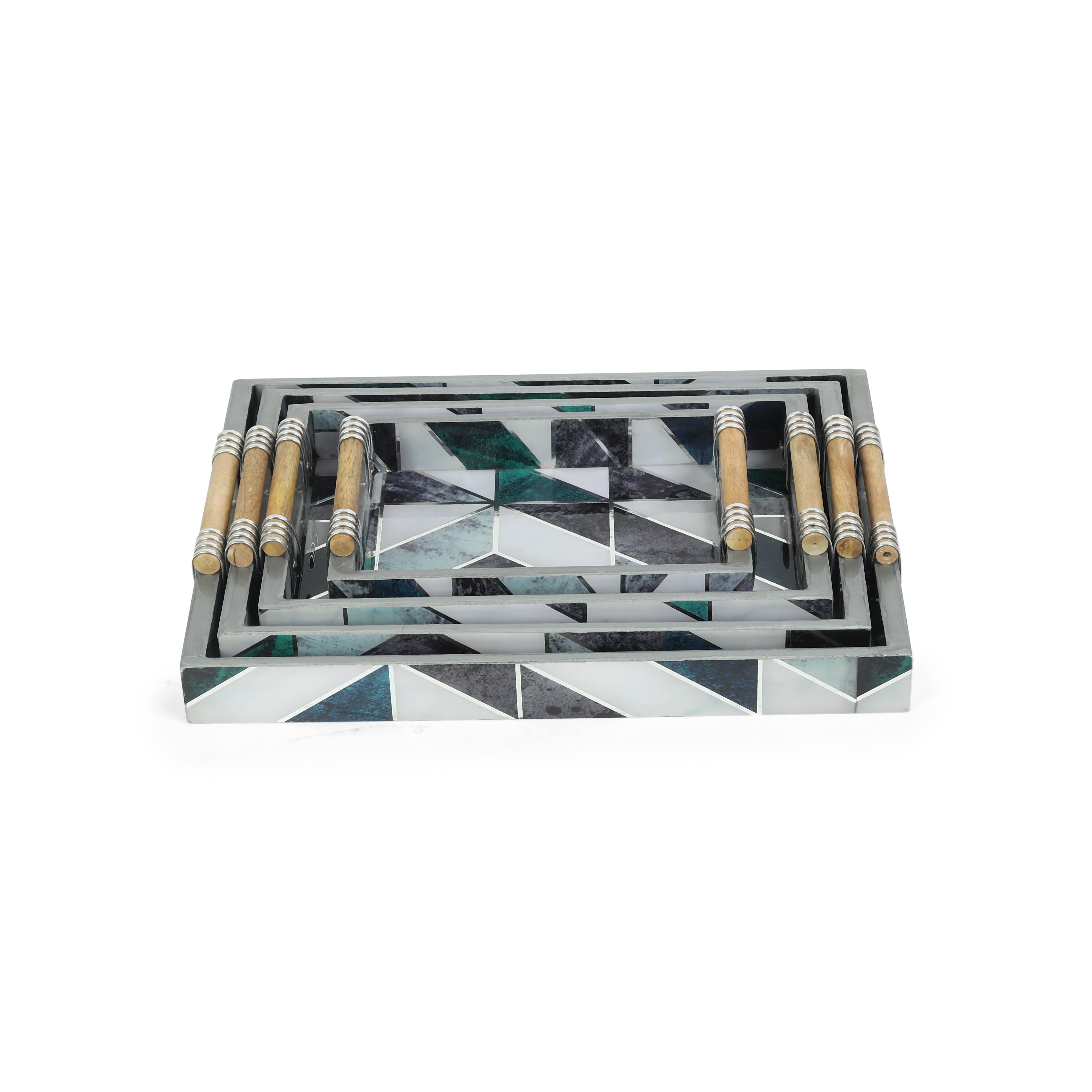 Tray Set Of 4 - New Mosaic