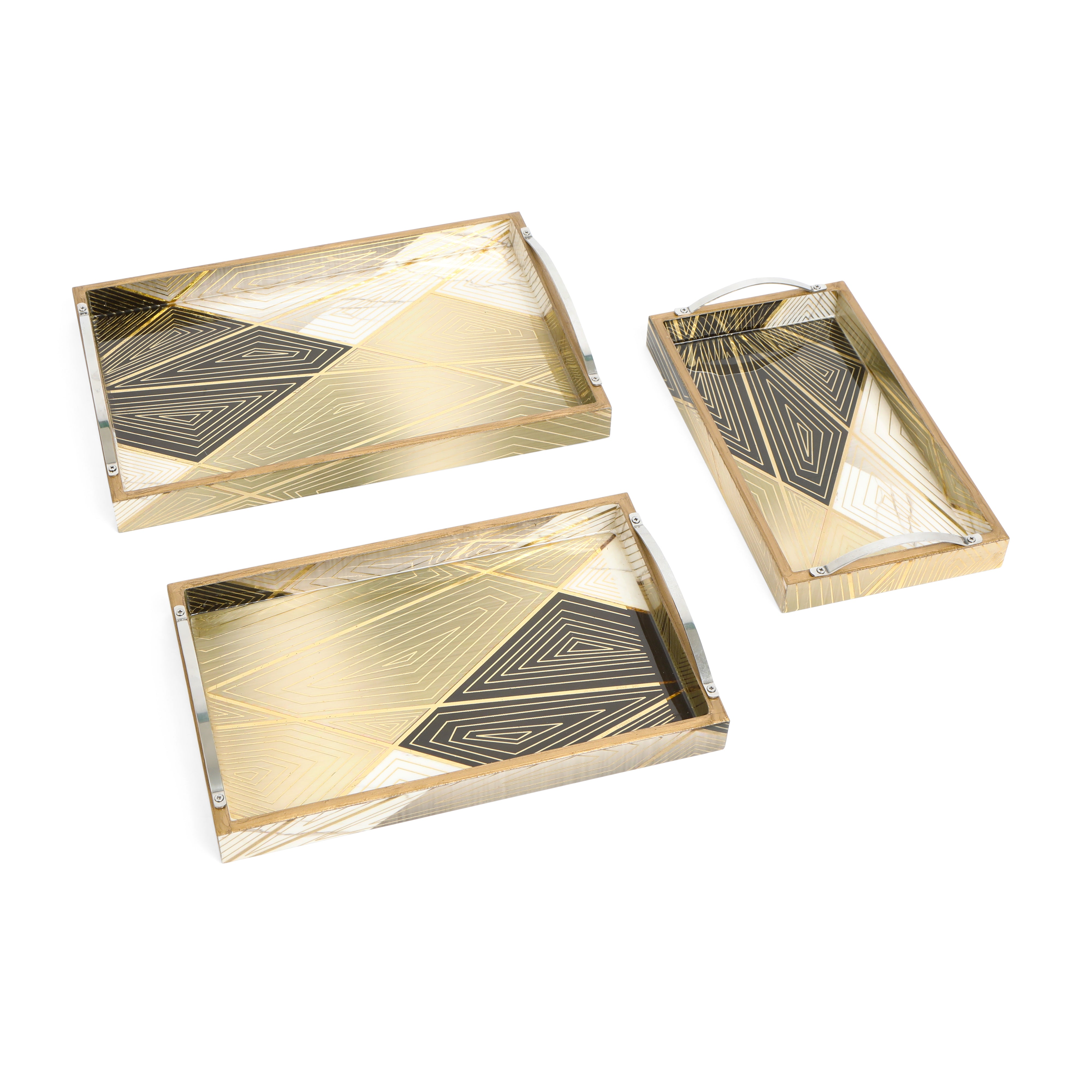 Tray Set Of 3 - Triangle