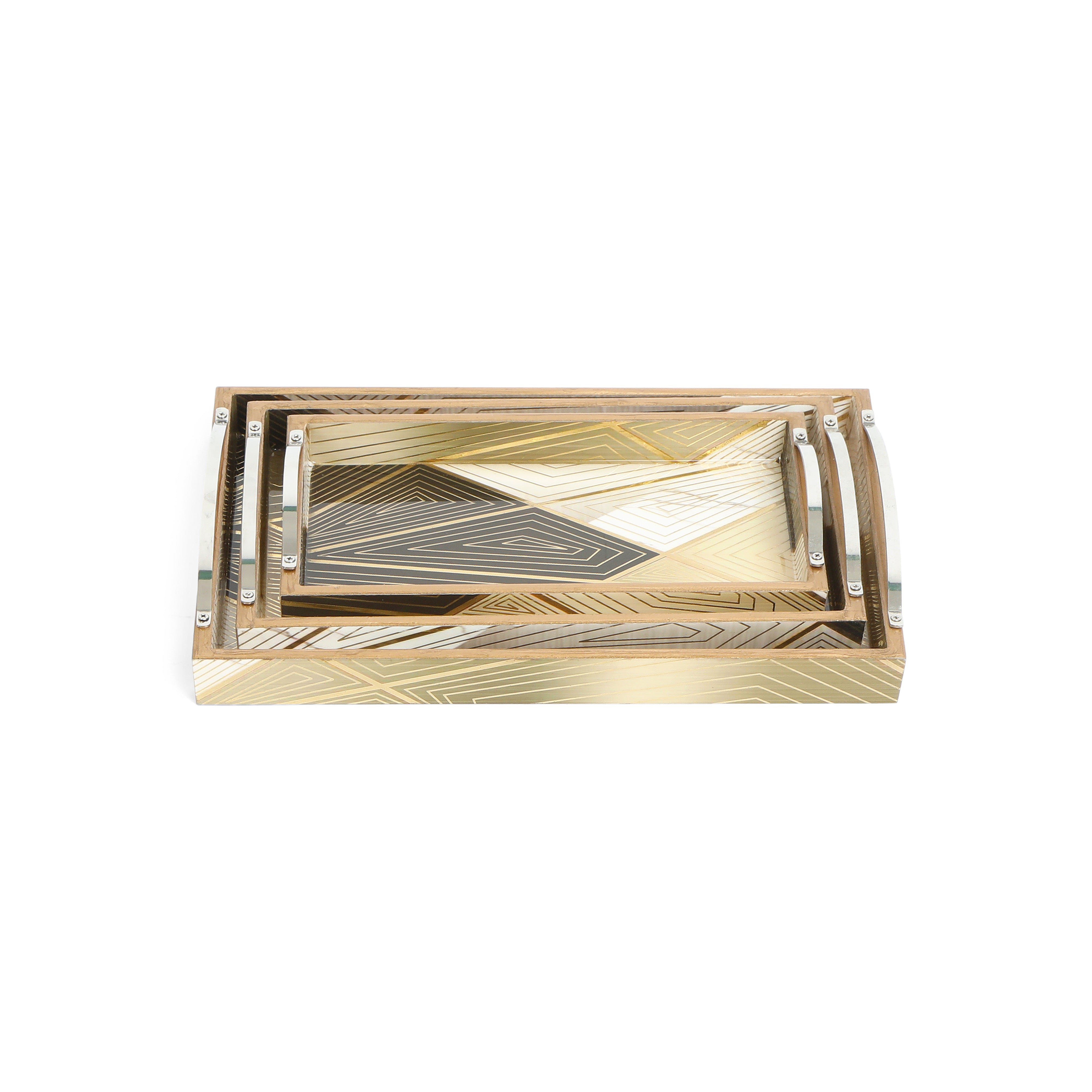 Tray Set Of 3 - Triangle