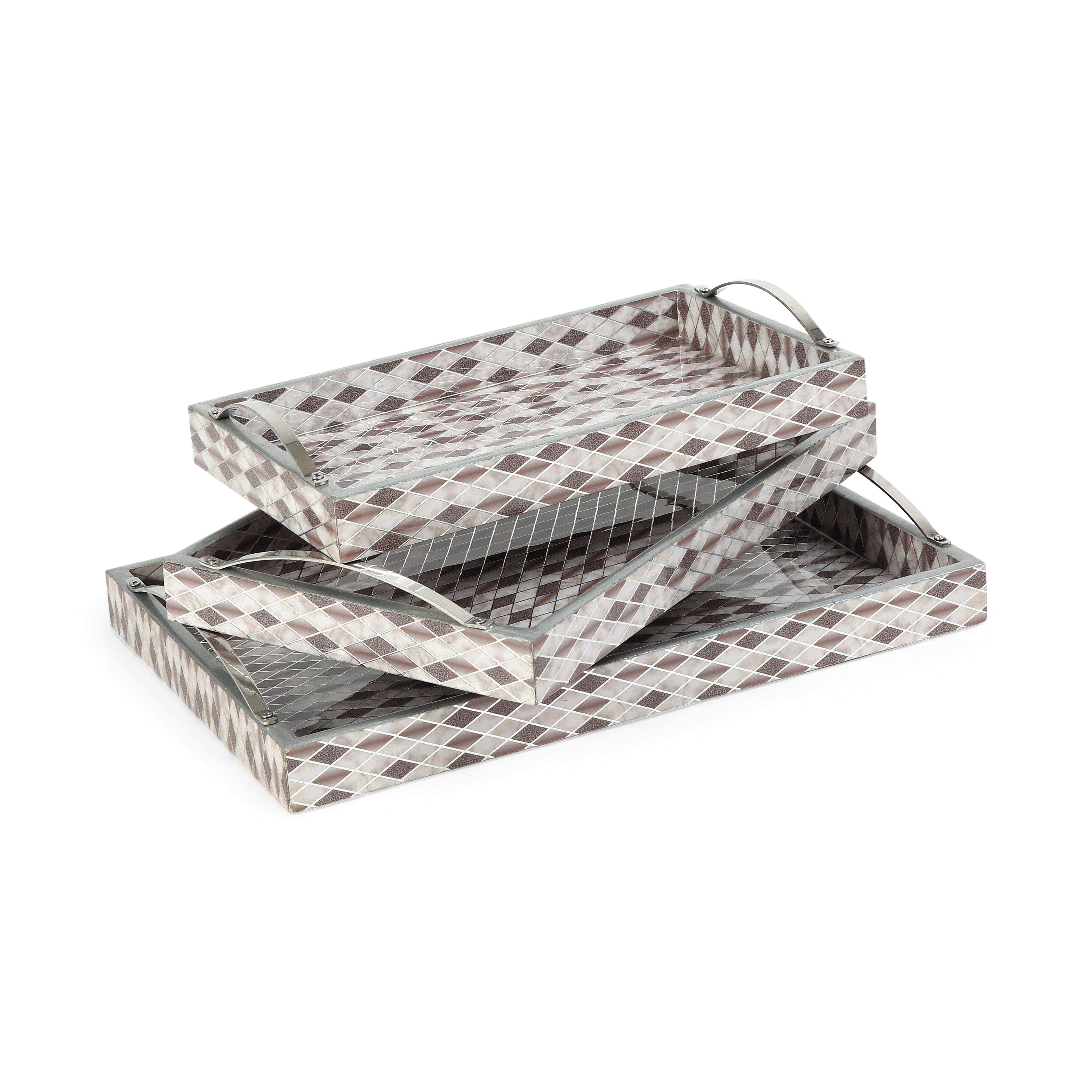 Tray Set Of 3 - Barfi