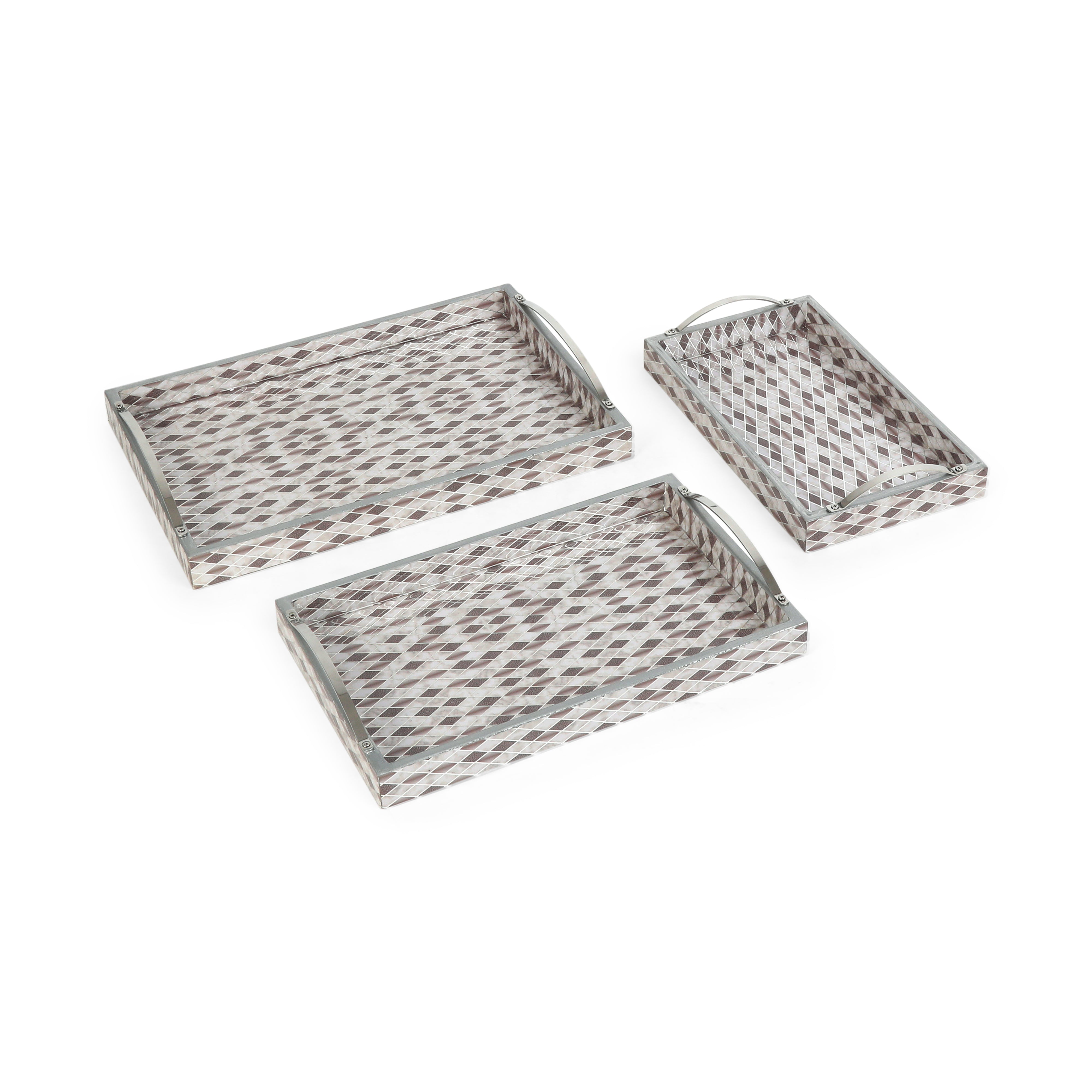 Tray Set Of 3 - Barfi