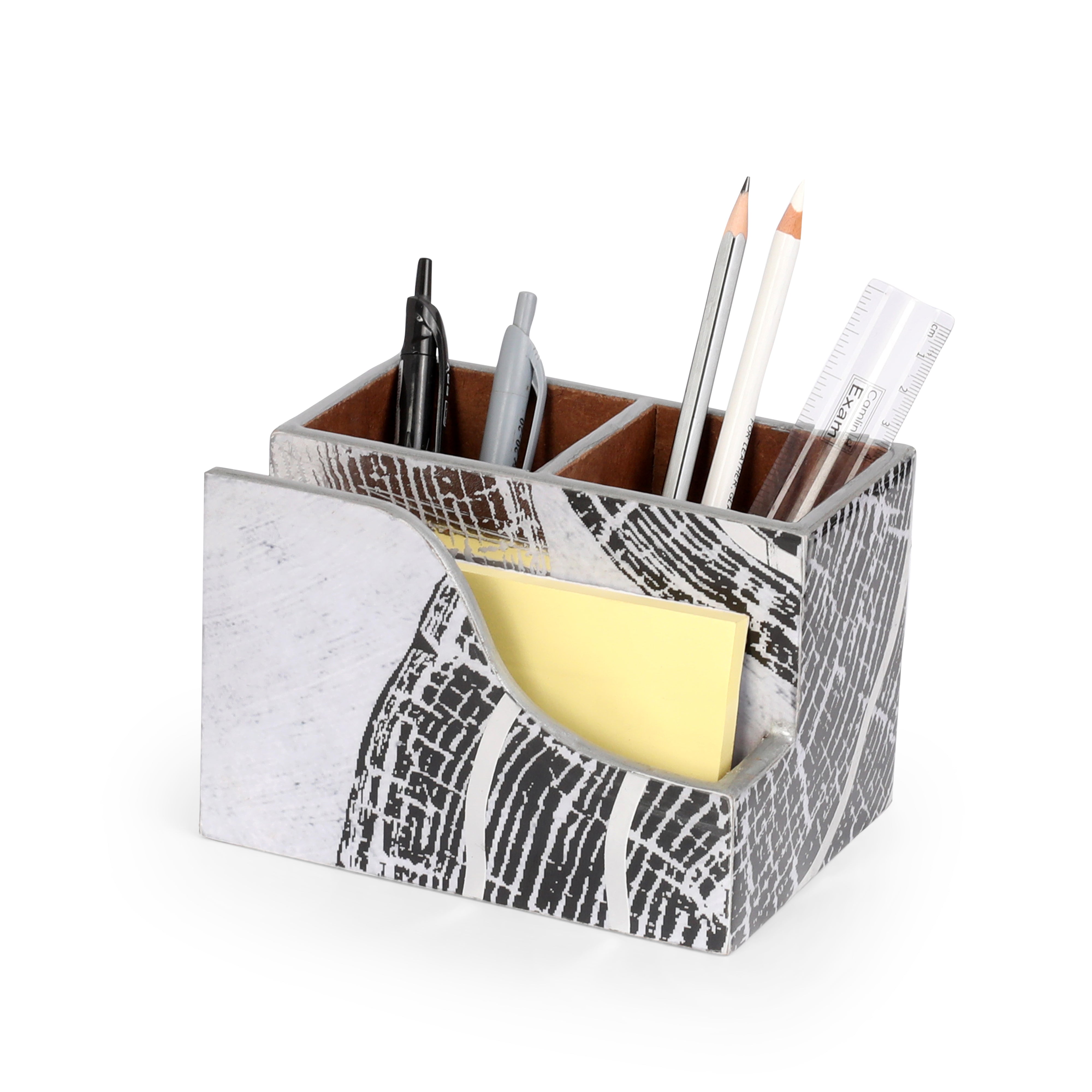 Small Cutlery Tissue Holder - Grey Spiral