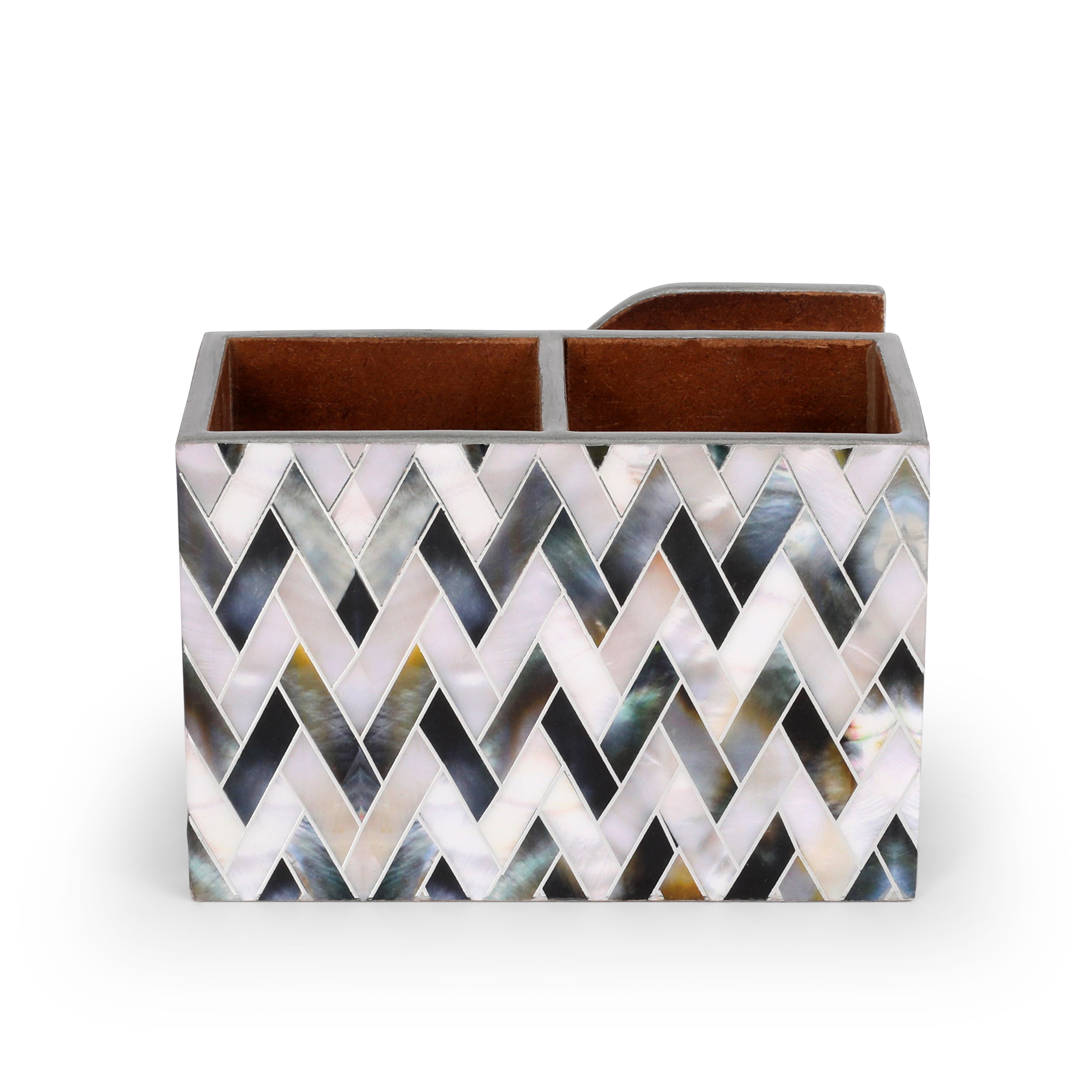 Small Cutlery Tissue Holder - Zig Zag