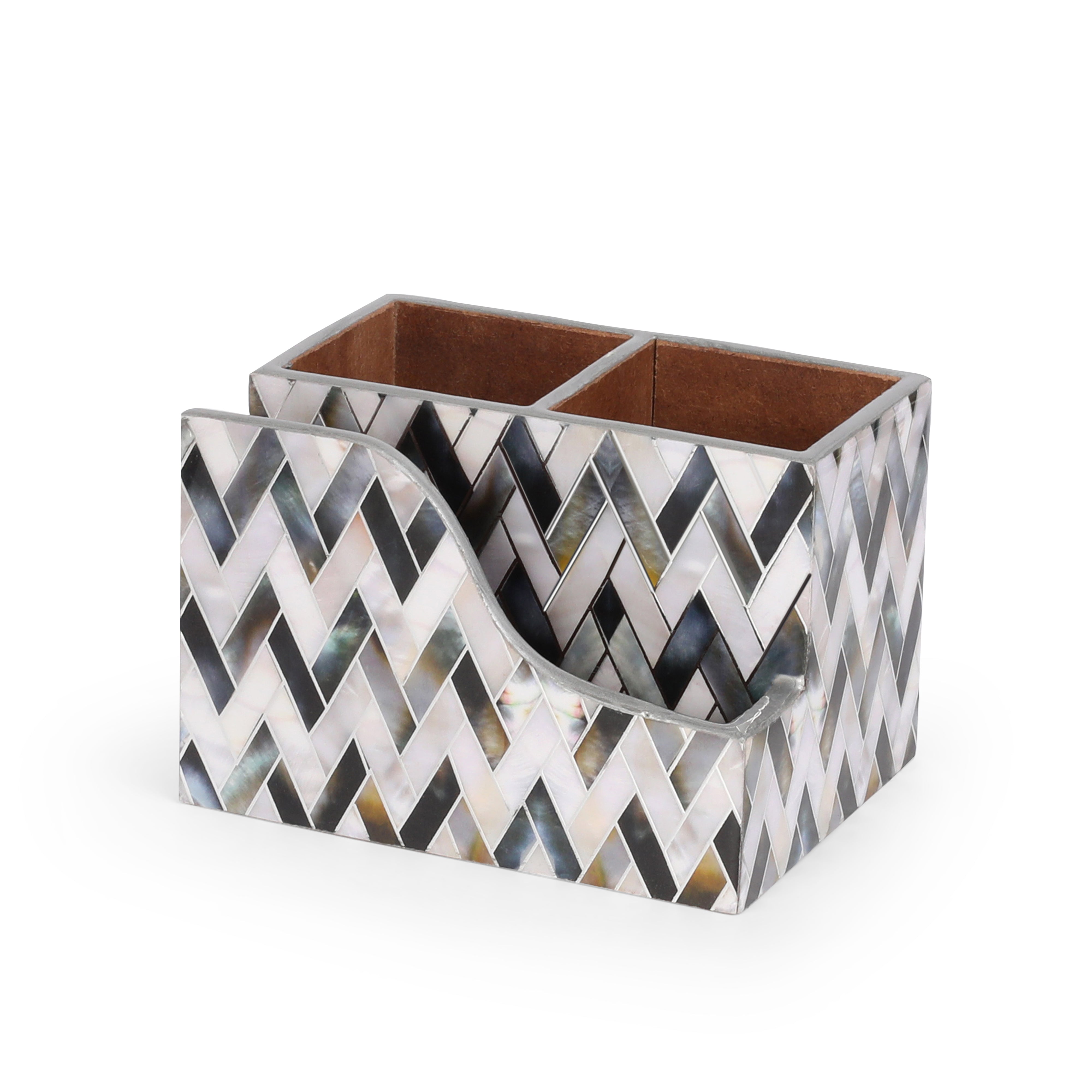 Small Cutlery Tissue Holder - Zig Zag