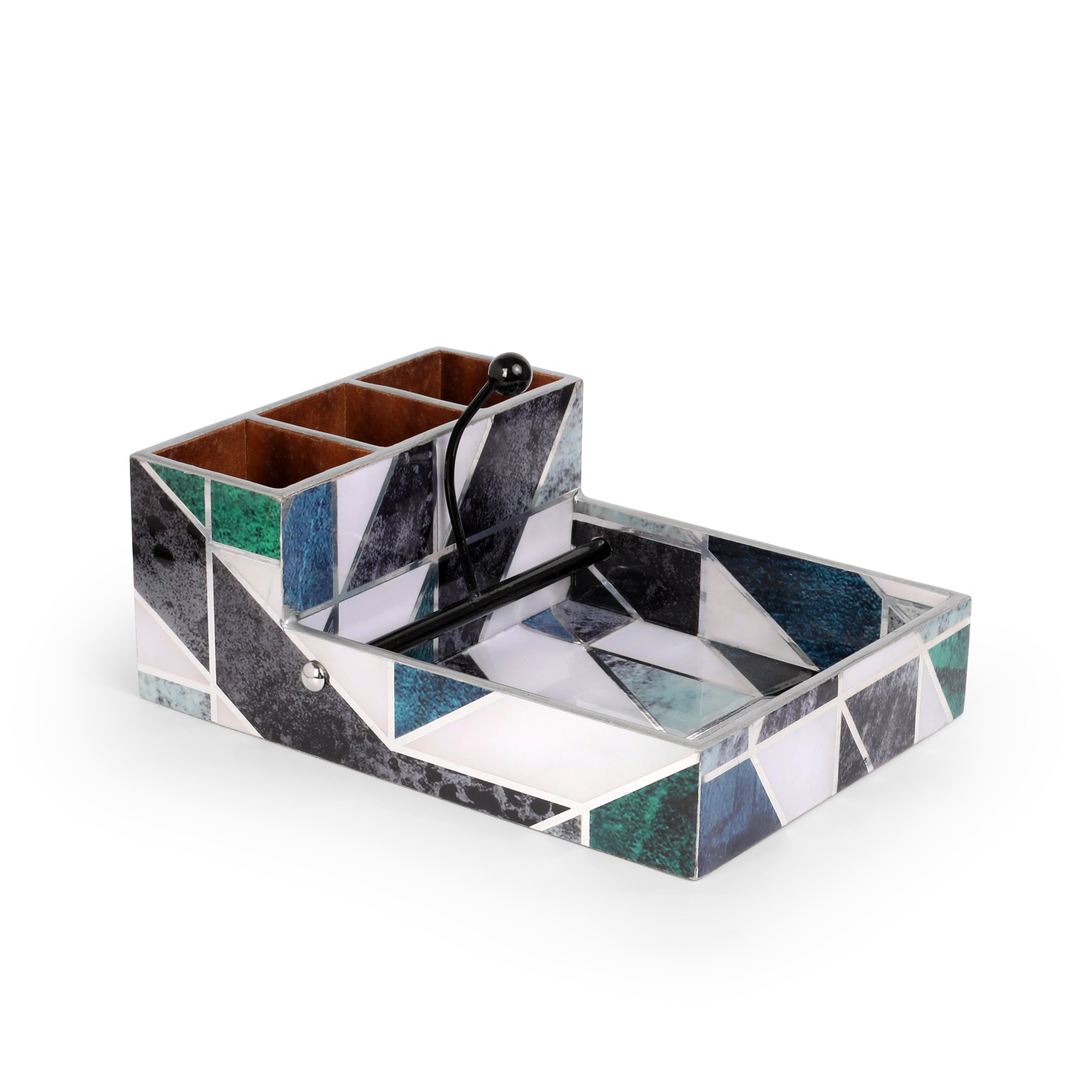 Large Cutlery Tissue Holder - New Mosaic