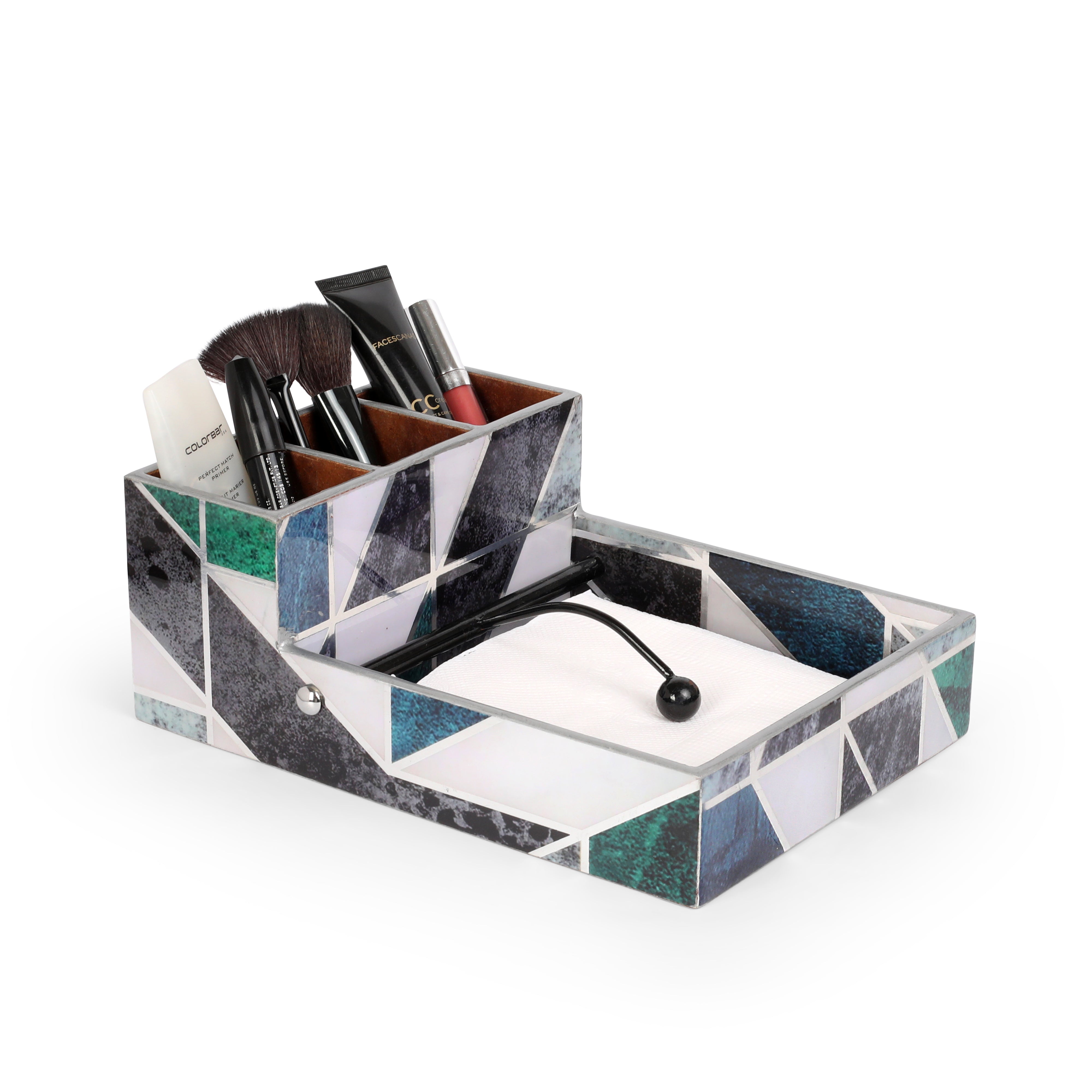 Large Cutlery Tissue Holder - New Mosaic