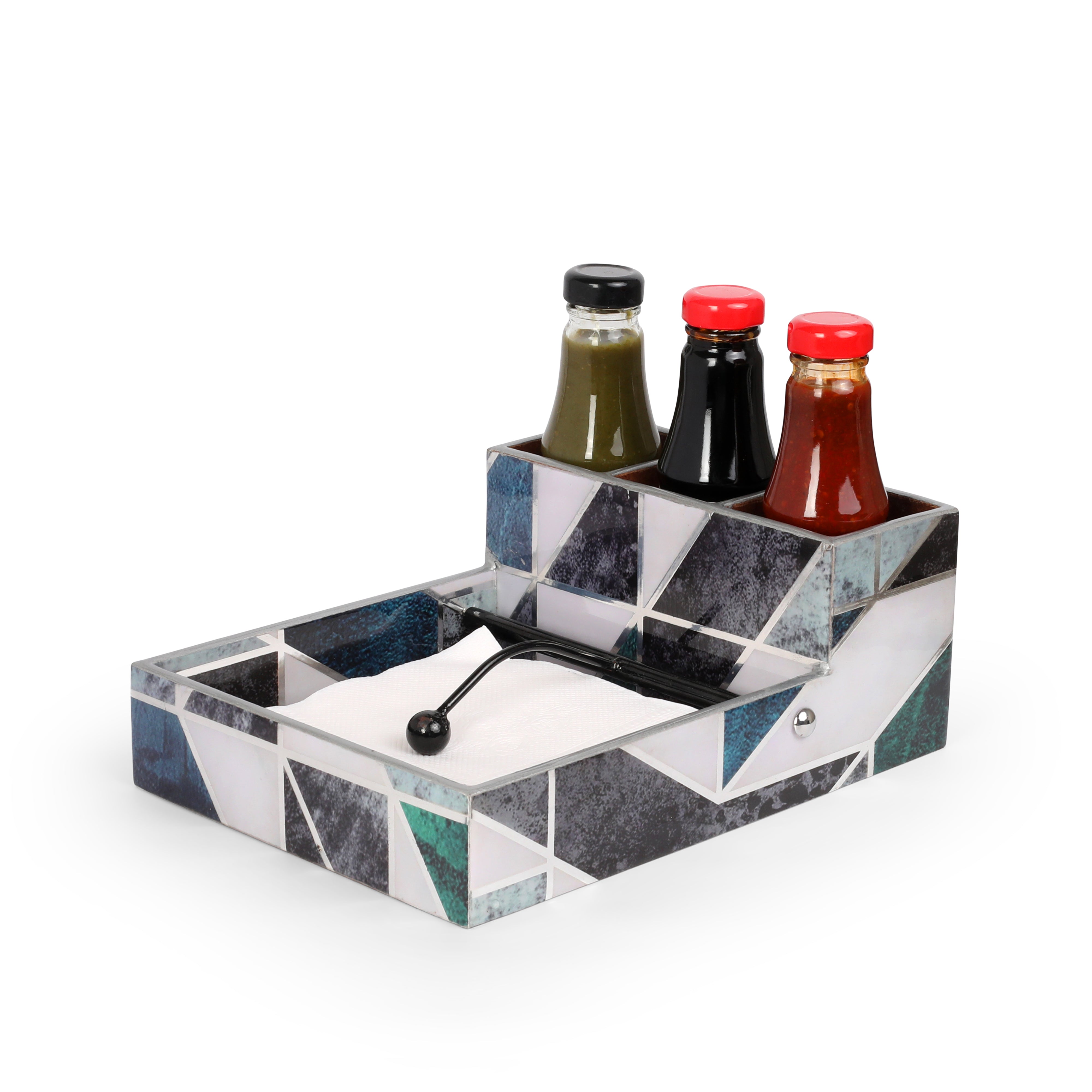 Large Cutlery Tissue Holder - New Mosaic