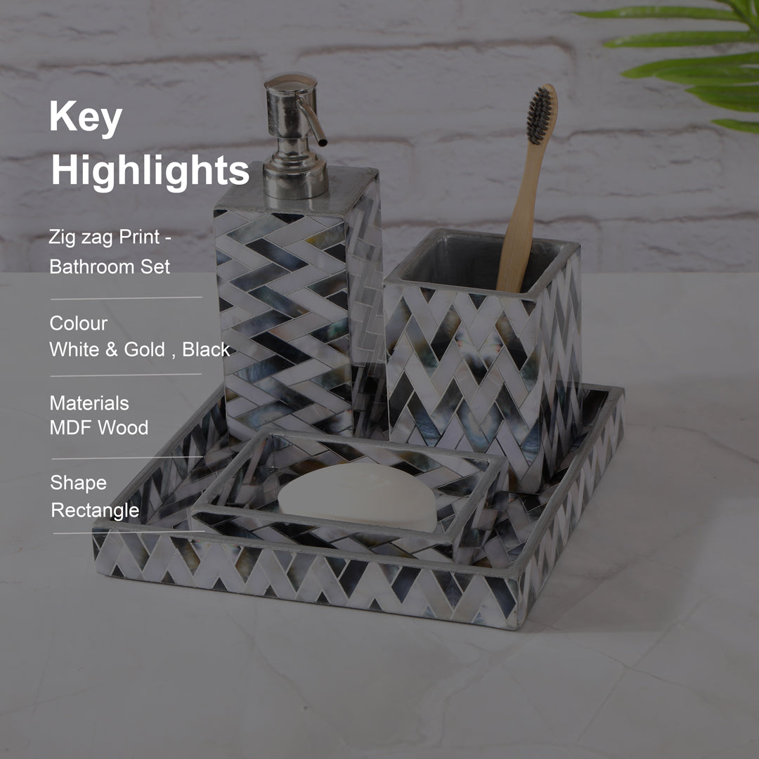 Bathroom Set - Zig Zag: The Home Co.