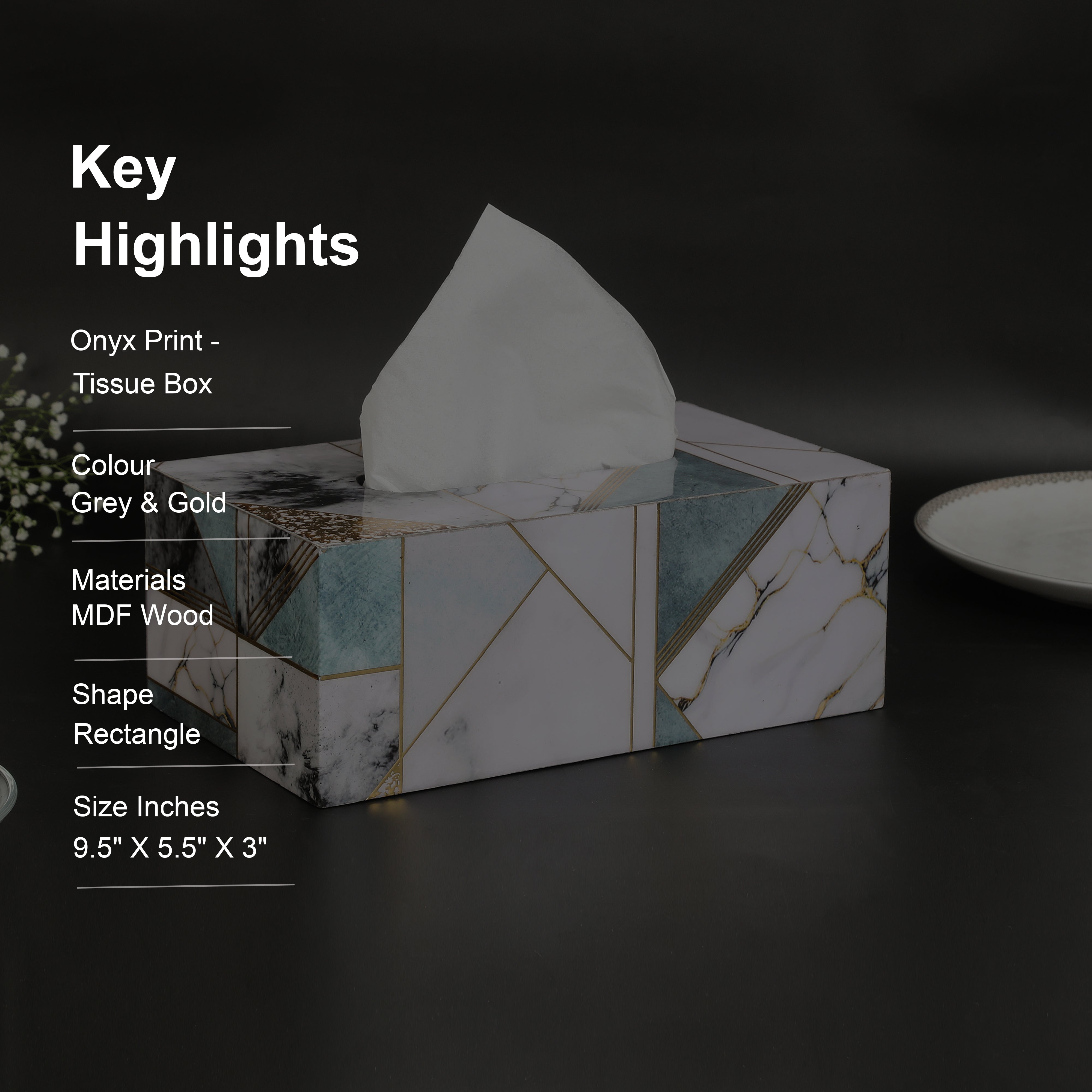 Tissue Box - New Onyx