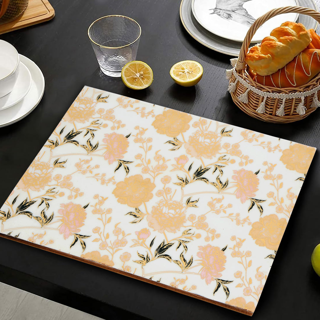 Tablemat- White Flower (1 Pc)