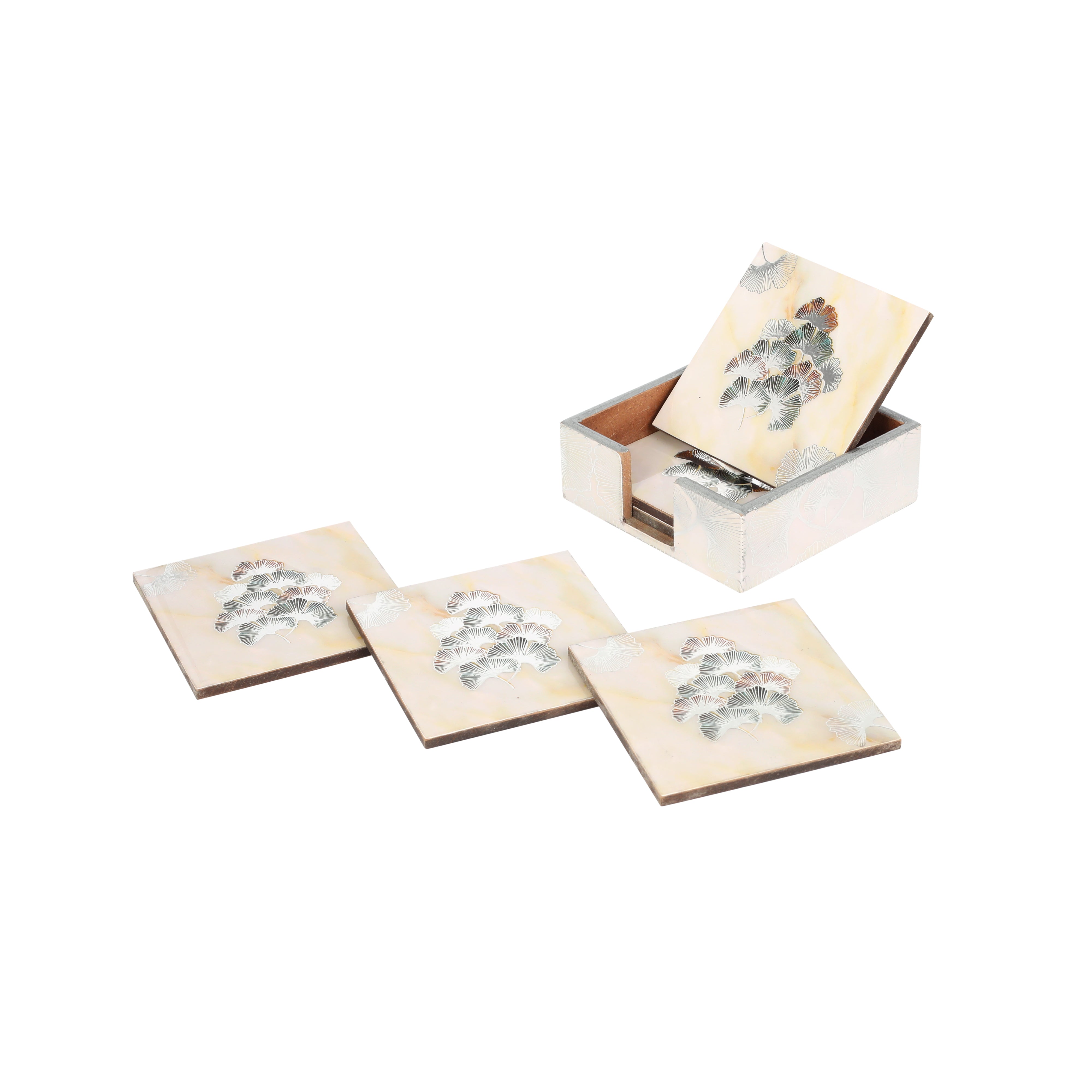 Table Coaster - New Flower (Set of 6)