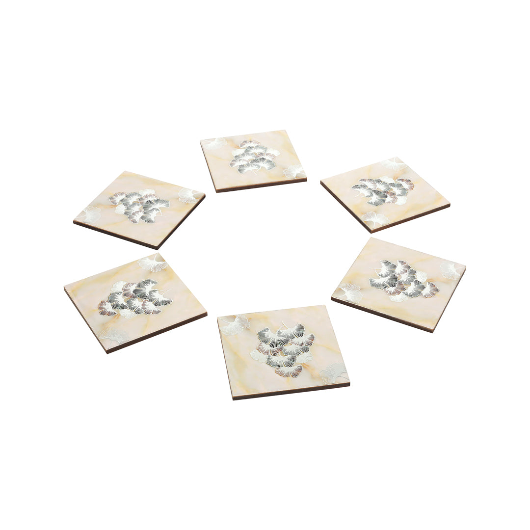 Table Coaster - New Flower (Set of 6)