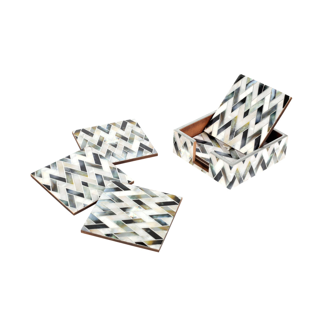 Table Coaster - Zig Zag (Set of 6)