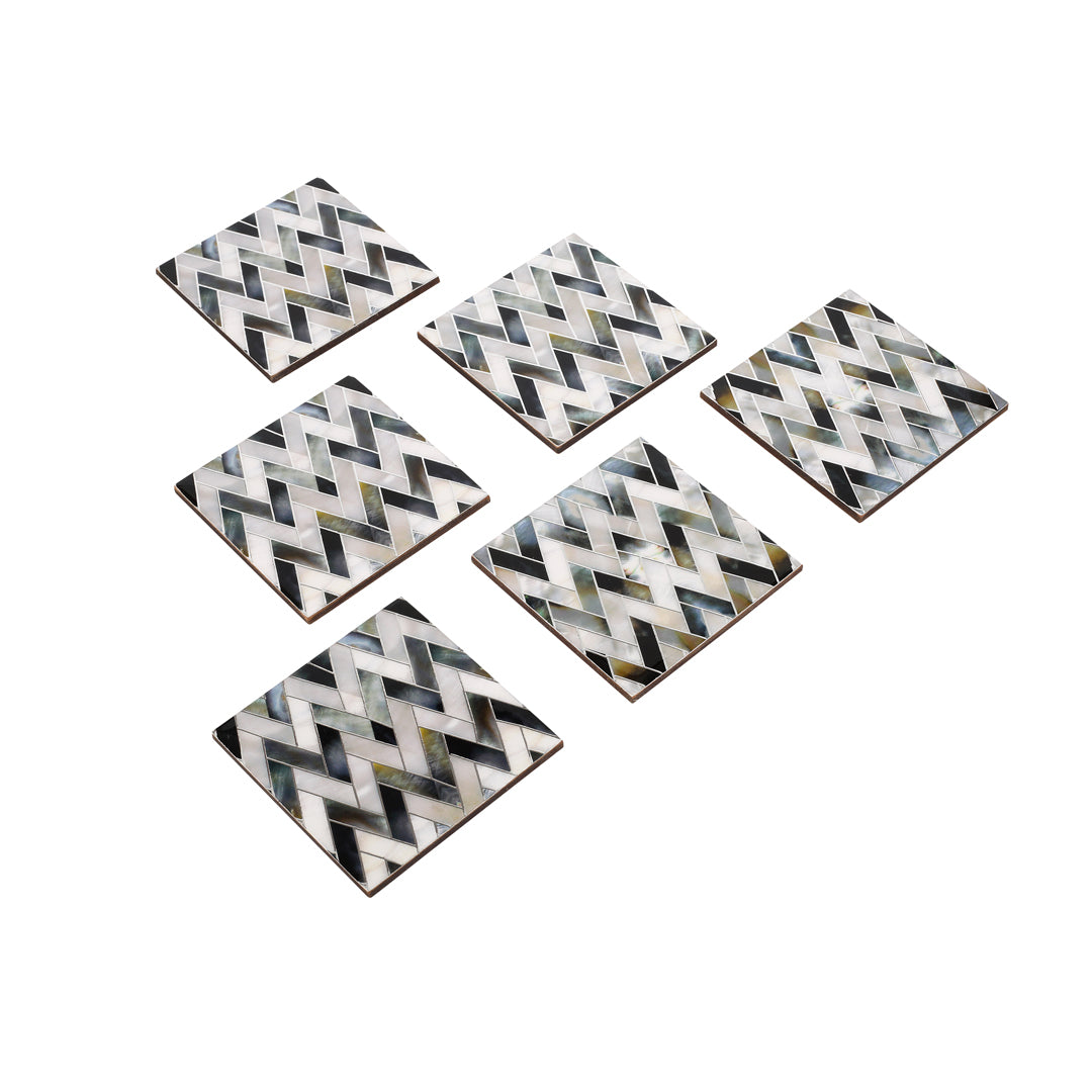 Table Coaster - Zig Zag (Set of 6)