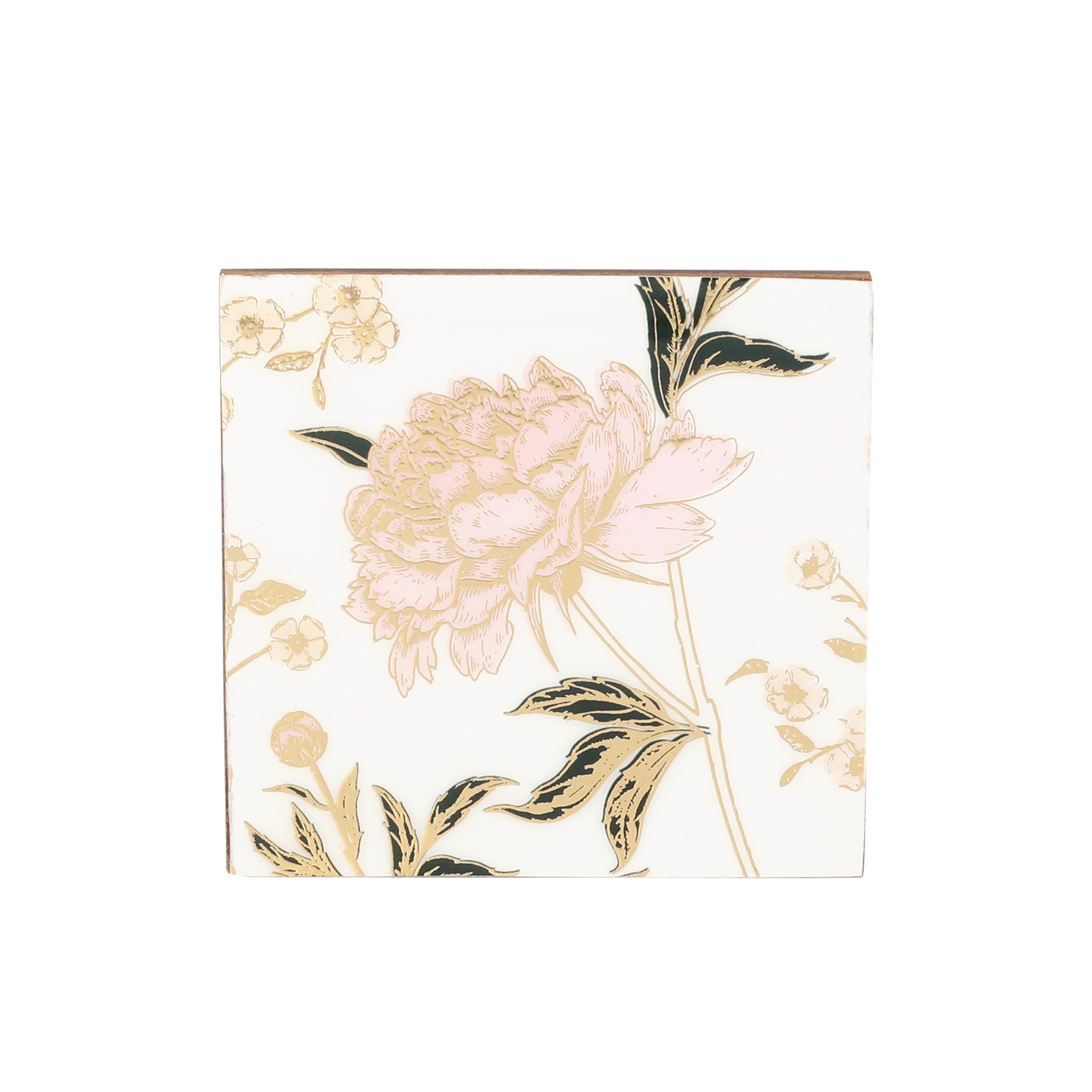 Table Coaster - White Flower (Set of 6)