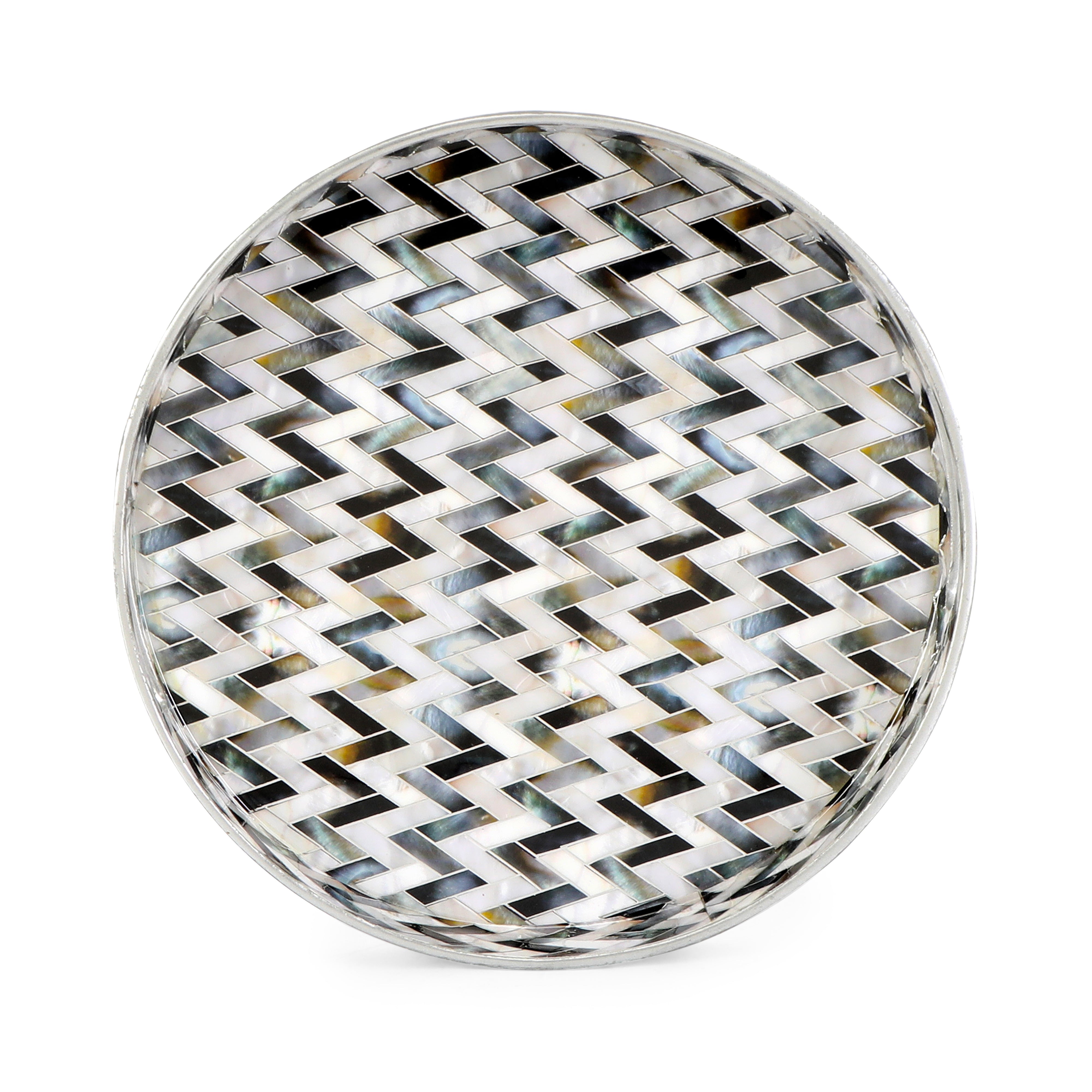 Round Tray - Set of 2 -  Zig Zag