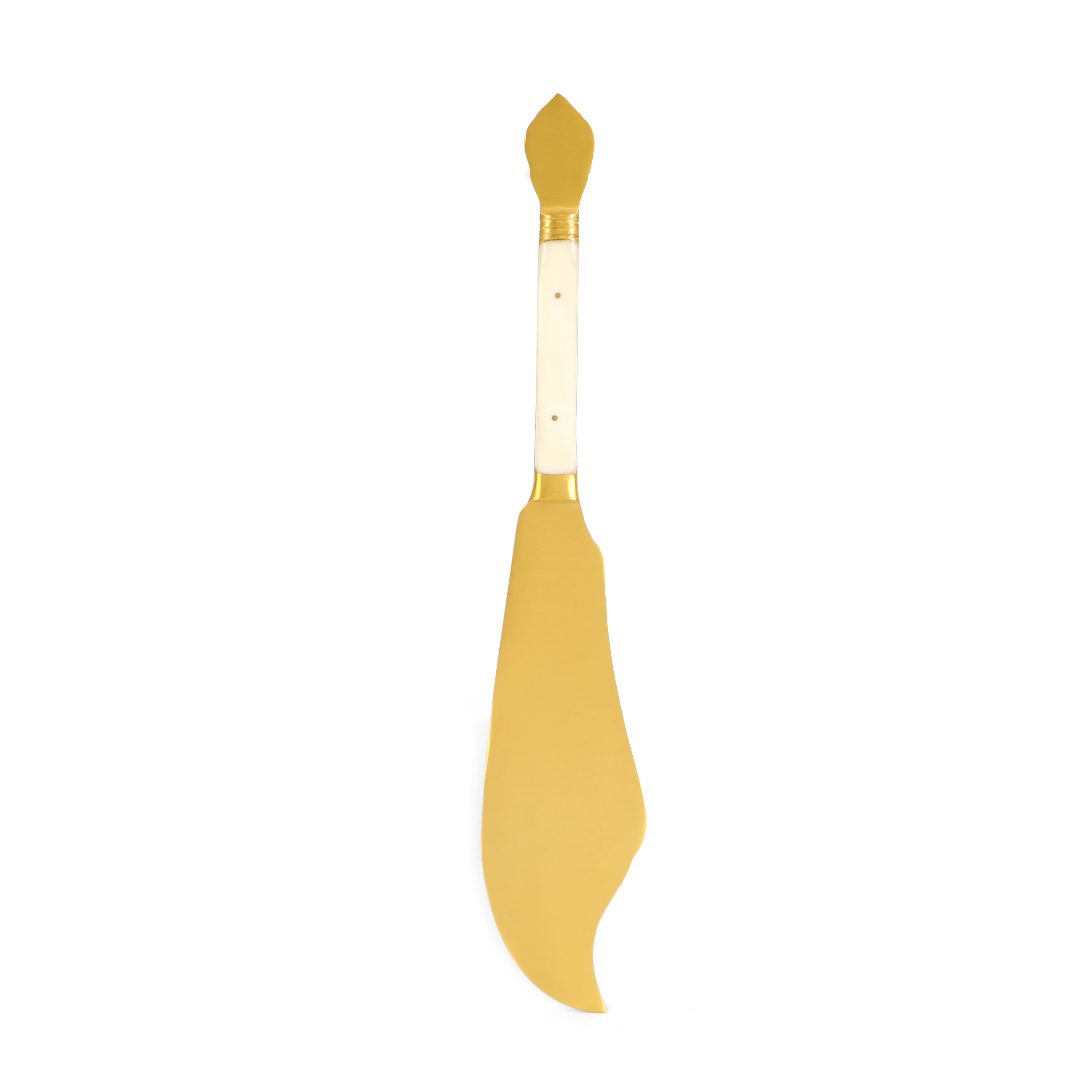 Cake Cutlery Set of 2 - Ivory Gold