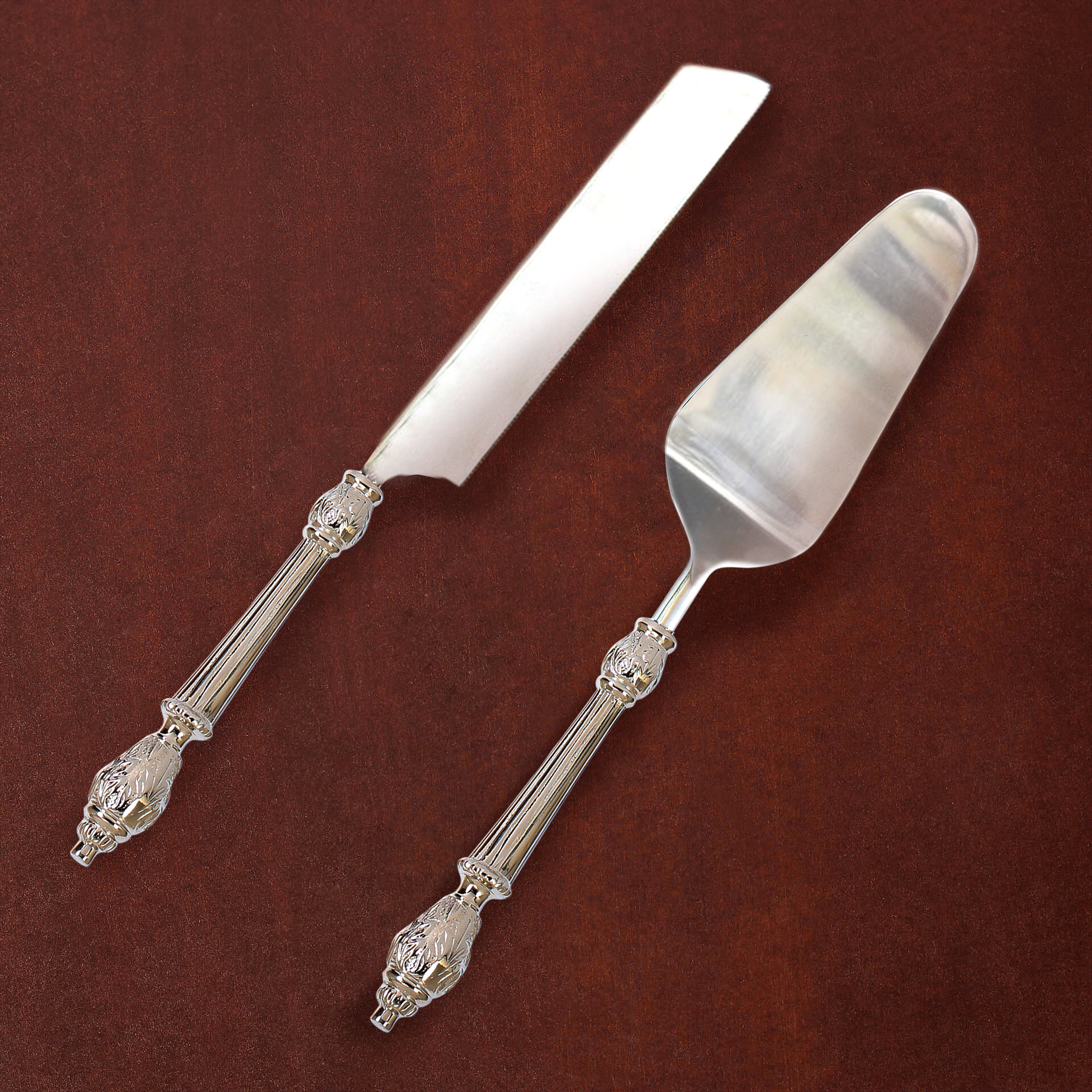 Cake Cutlery Set of 2 - Silver