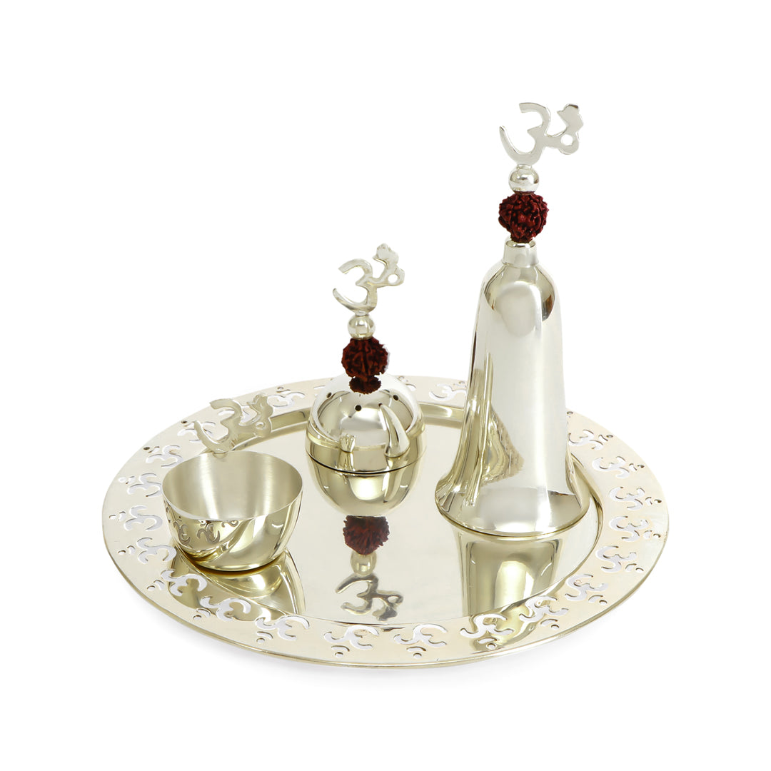 Puja Thali Set - Om Bell