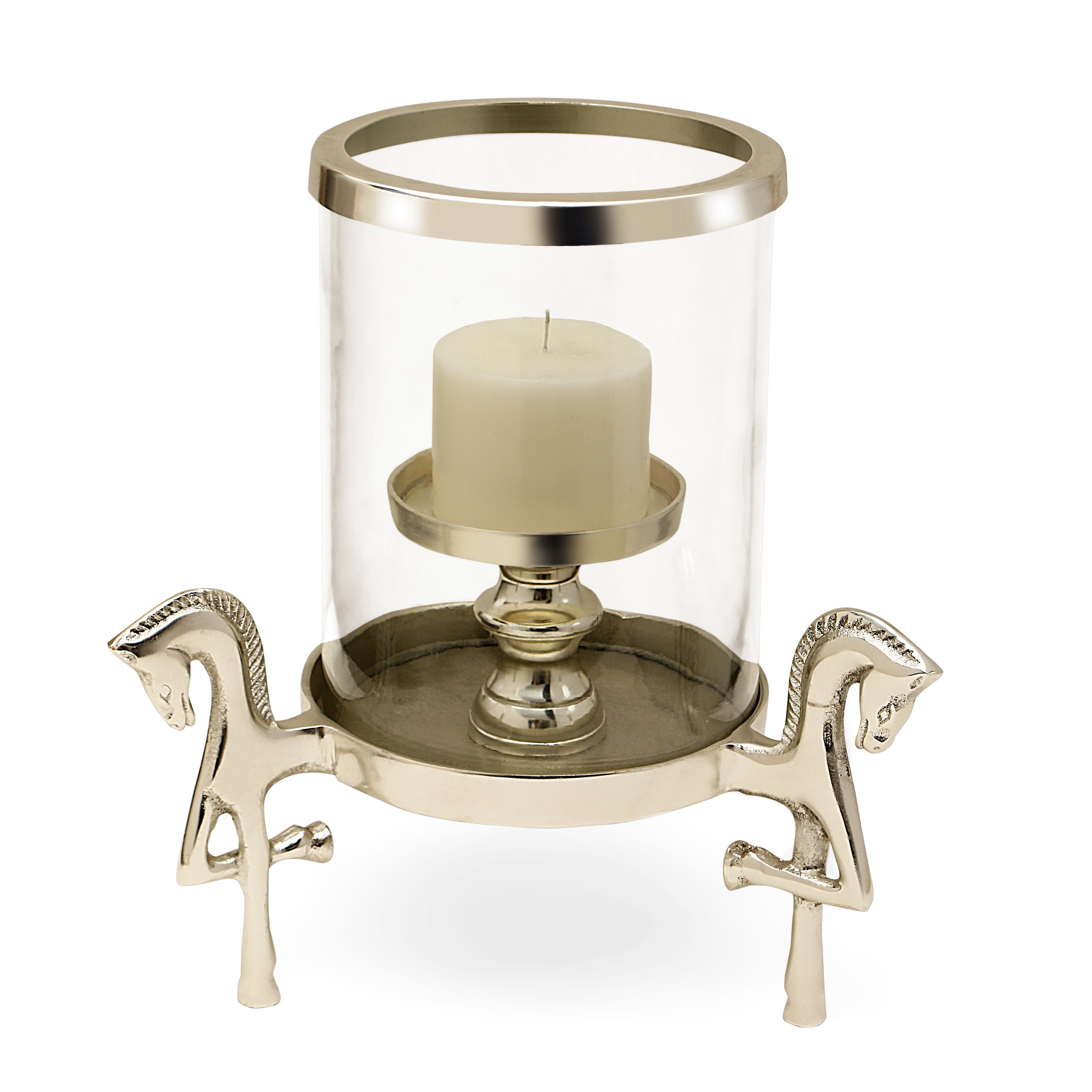 Silver Horse Candle Stand - The Home Co.