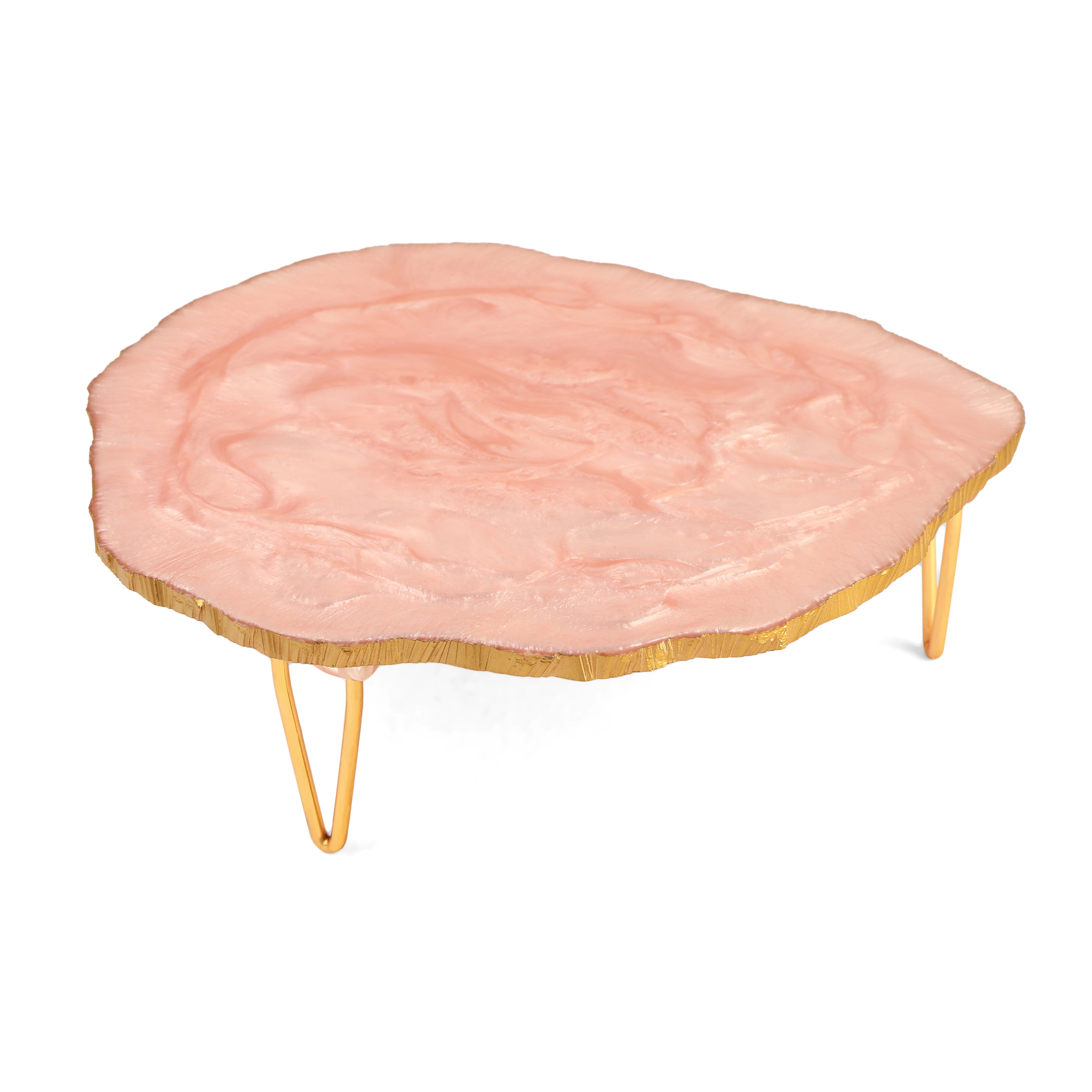 Cake Stand - Pink Resin