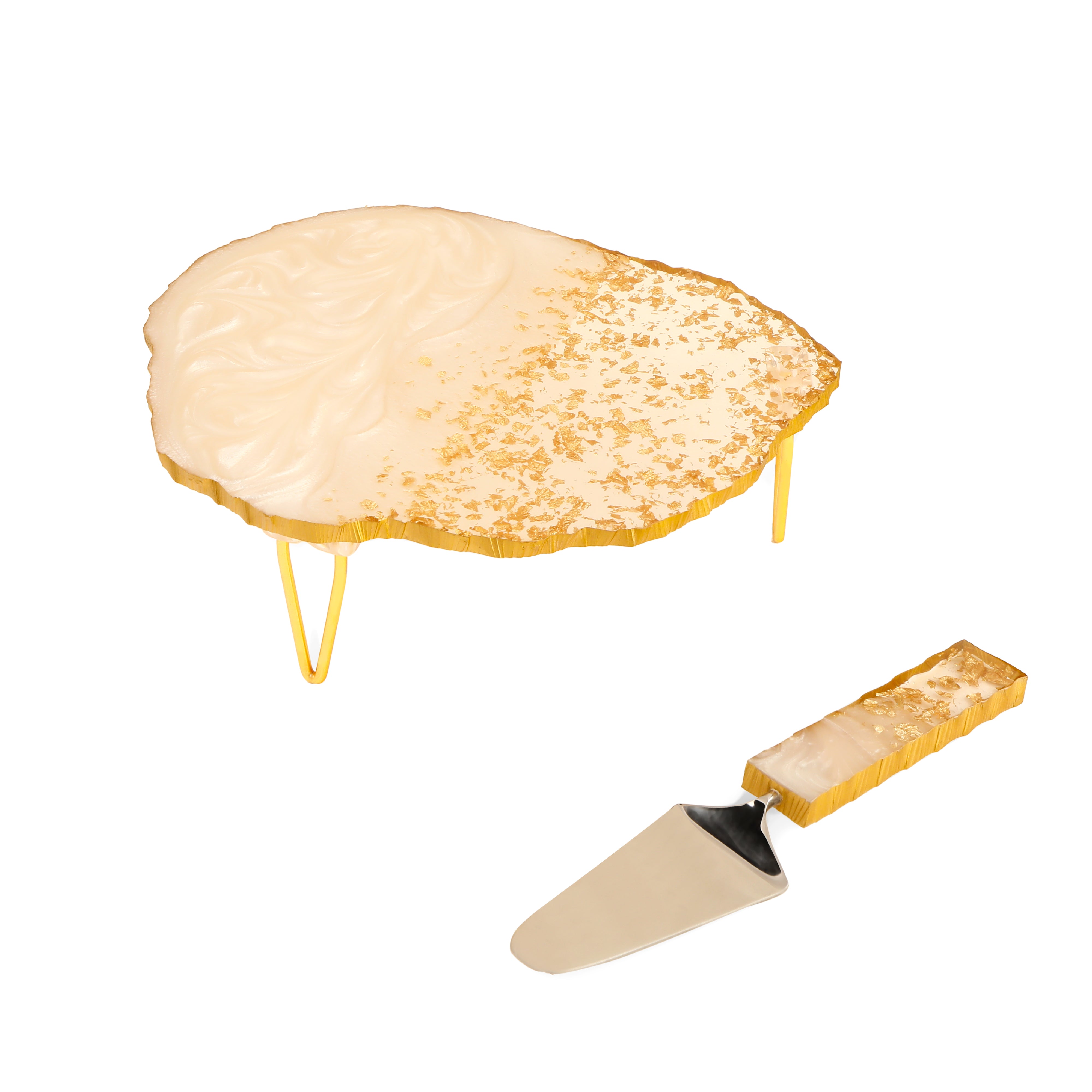 Two Tone Cake Stand - Ivory