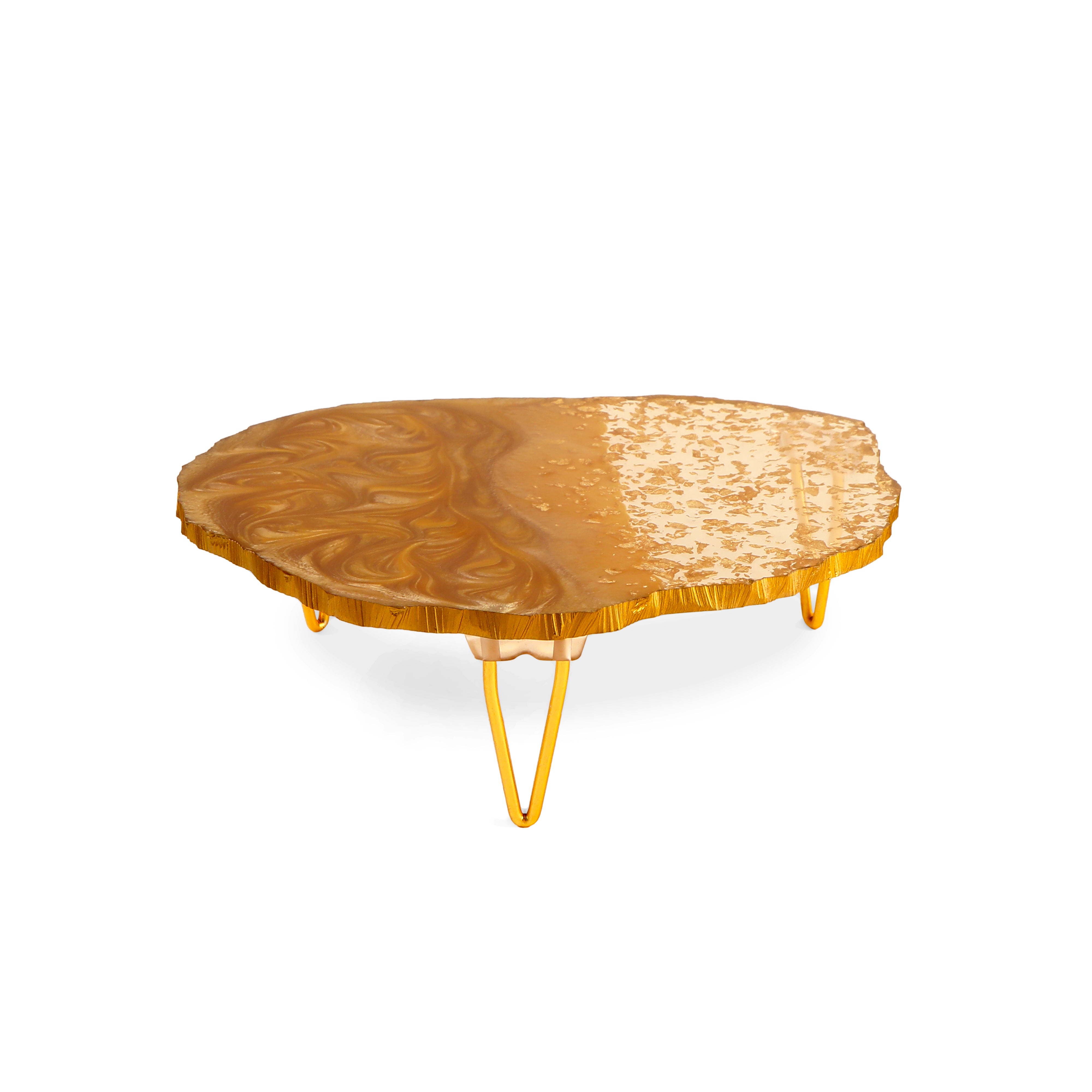 Two Tone Gold Cake Stand