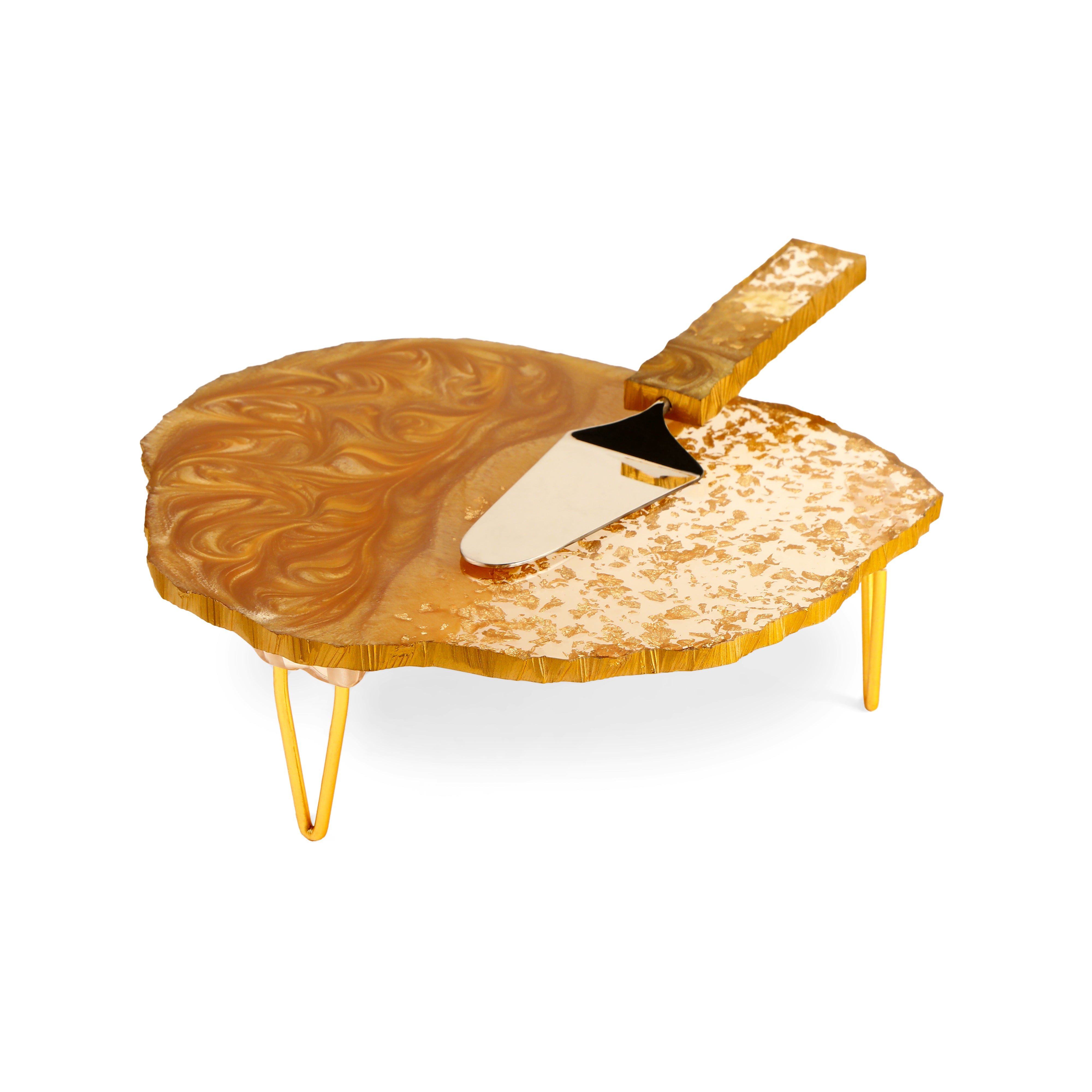 Two Tone Gold Cake Stand