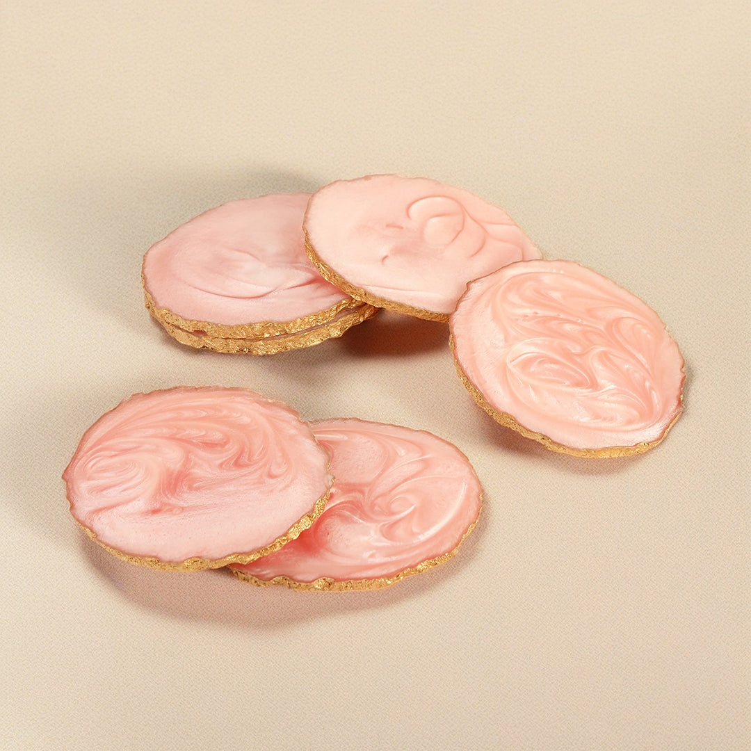 Pink Resin Table Coasters (Set of 6)