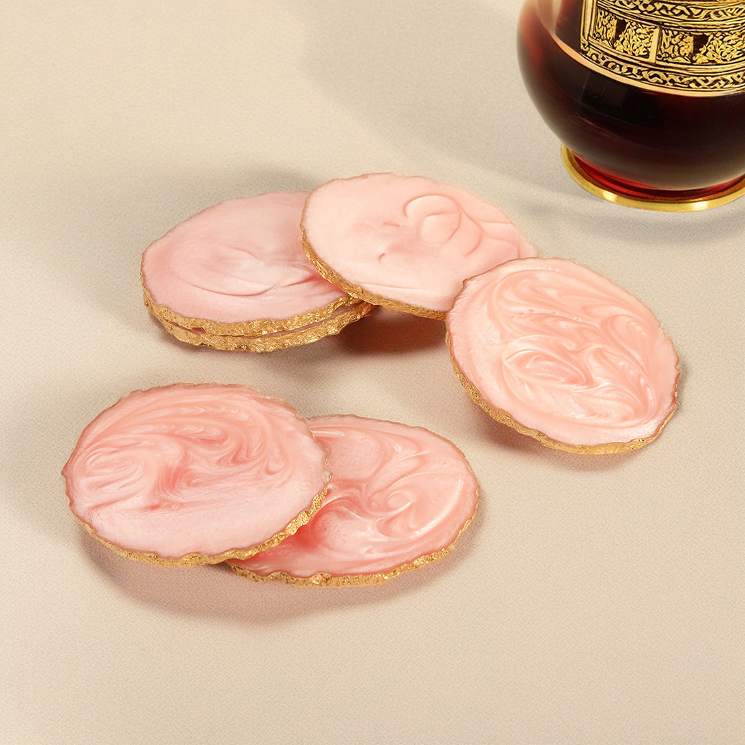 Pink Resin Table Coasters (Set of 6)