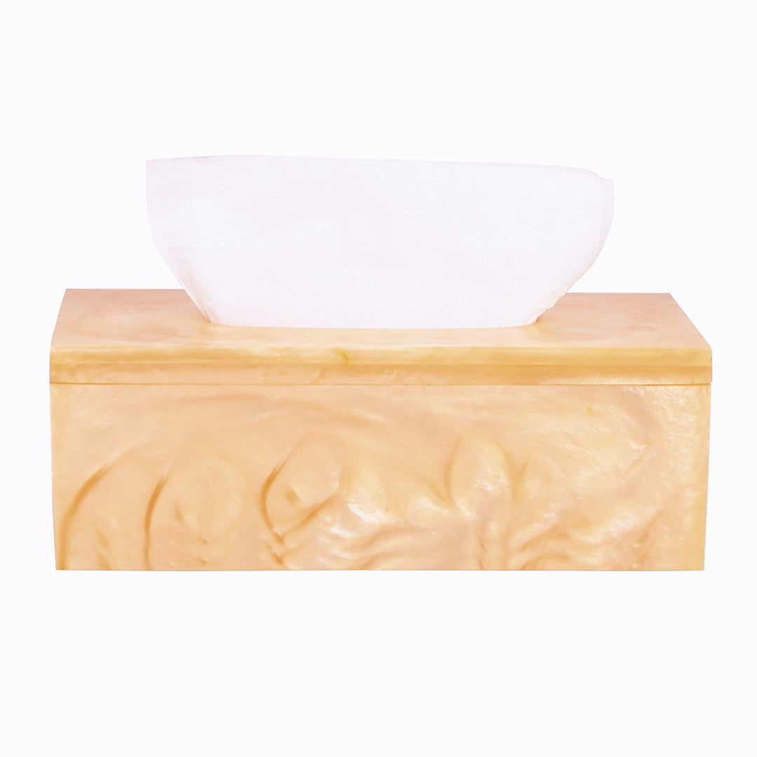 Tissue Box - Ivory Resin