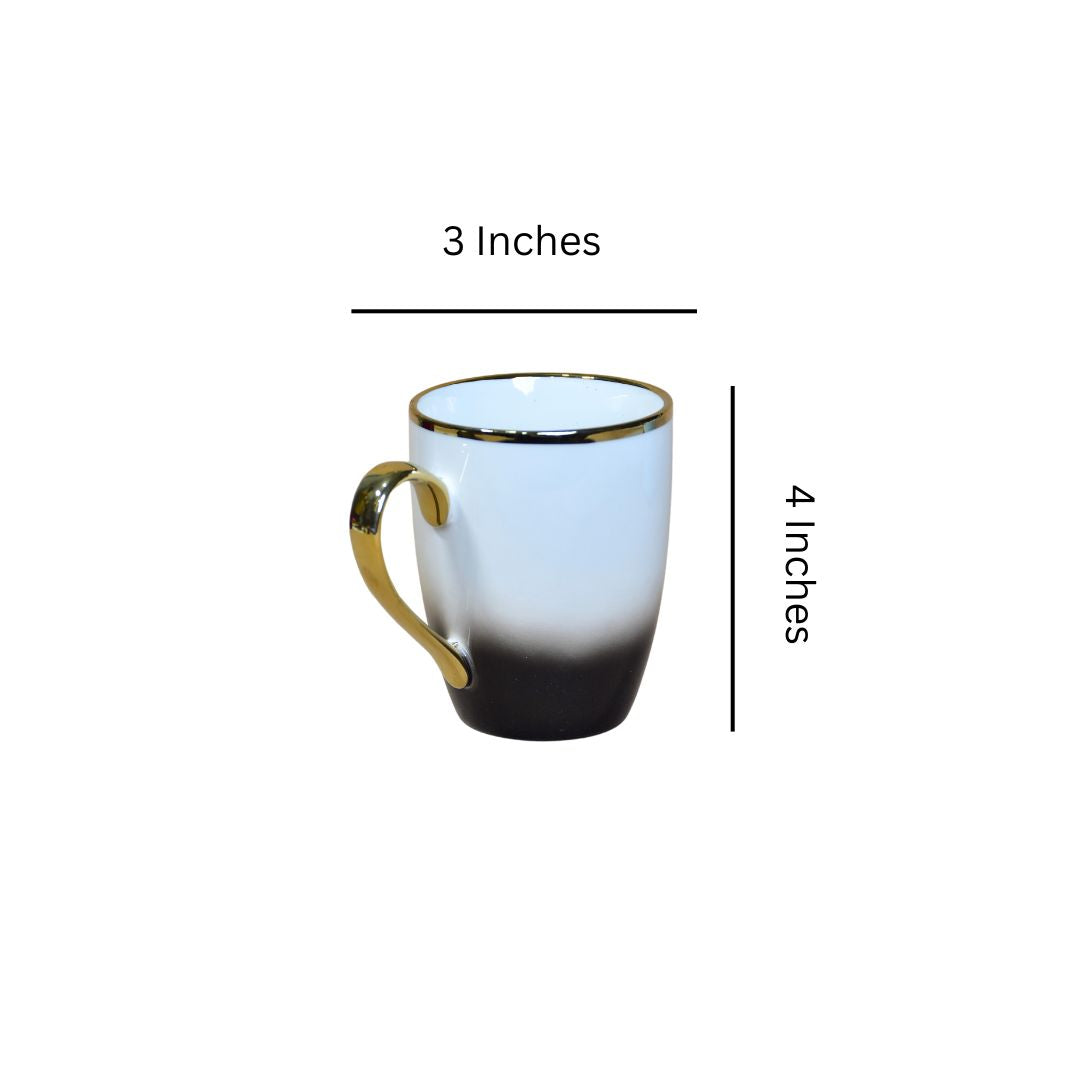 Ceramic Ombre Mug Set Of 2 - Black