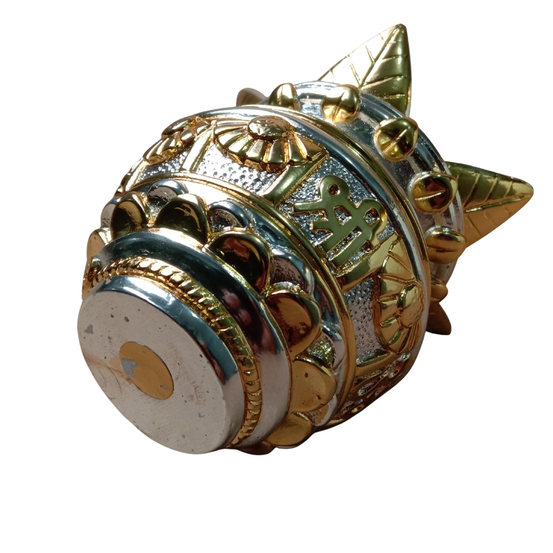 The Home Co- 999 Pure Silver Plated & 24K Gold Plated kumbh Kalash: Divine  Mangal Kalash Idol