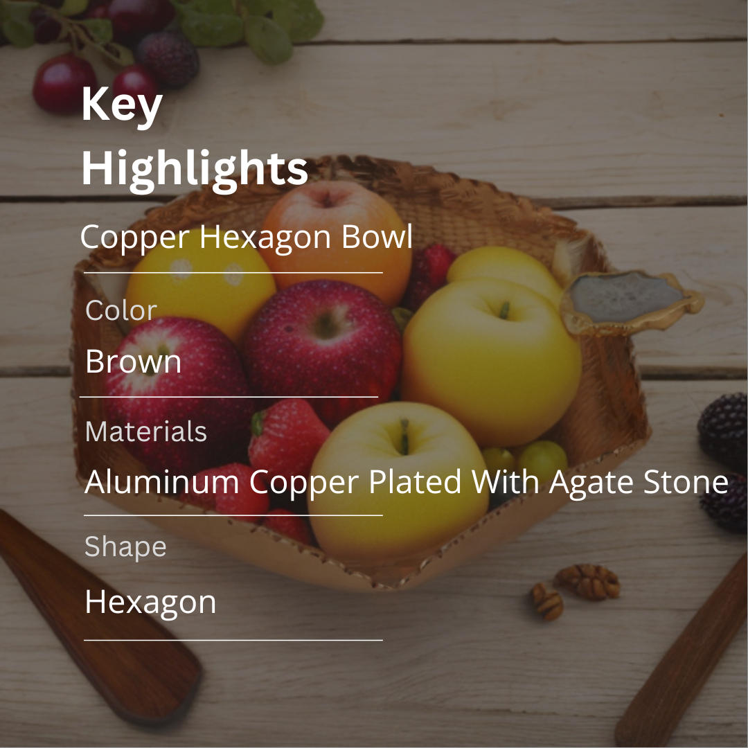 Copper Hexagon Bowl