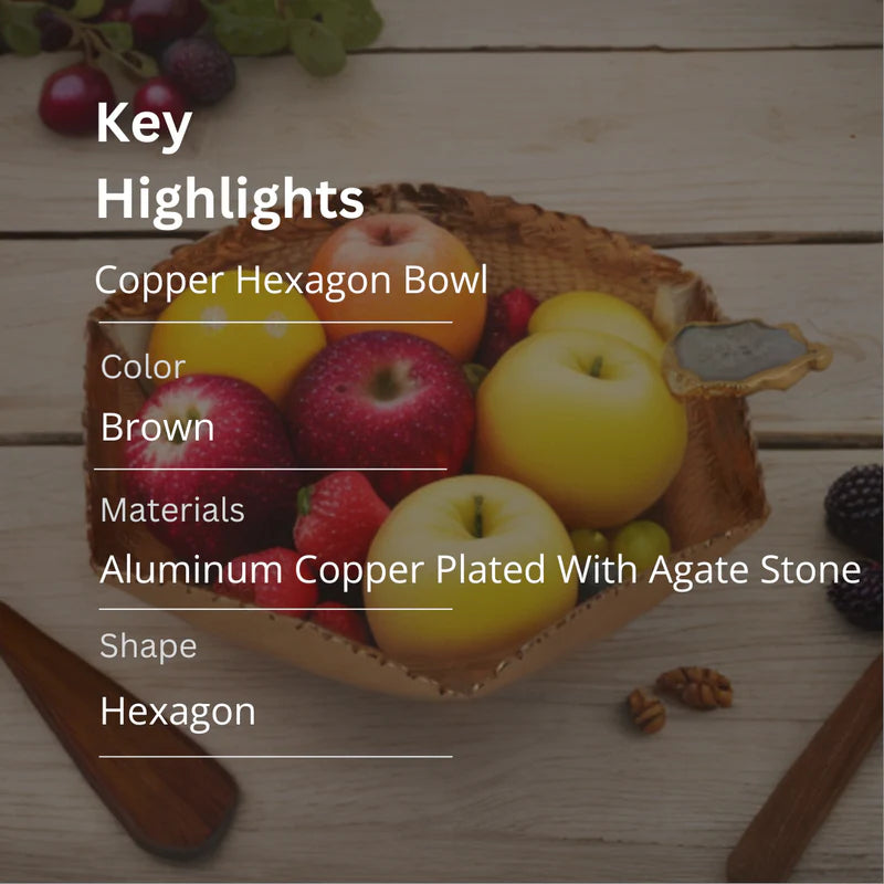 Copper Hexagon Bowl