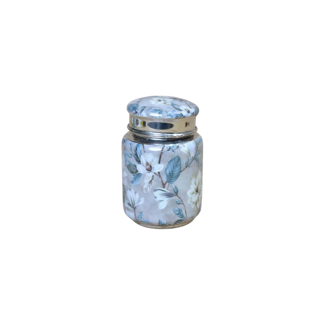 Grey Flower Jar Set Of 3