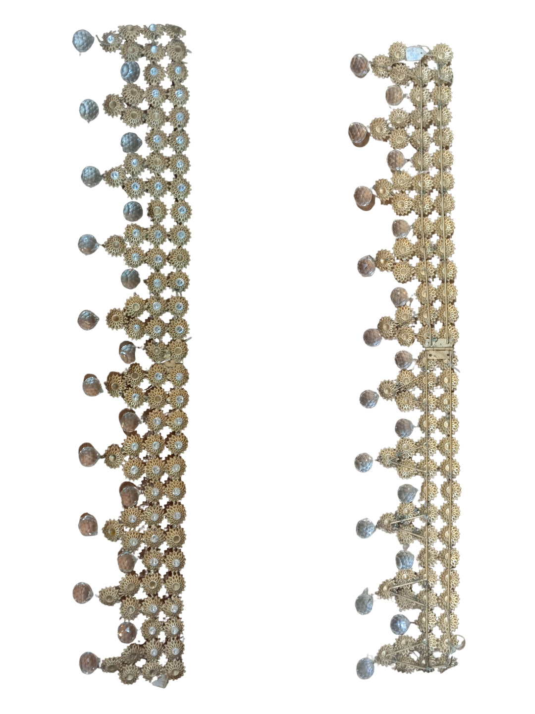 metal Diamond with crystal hanging toran