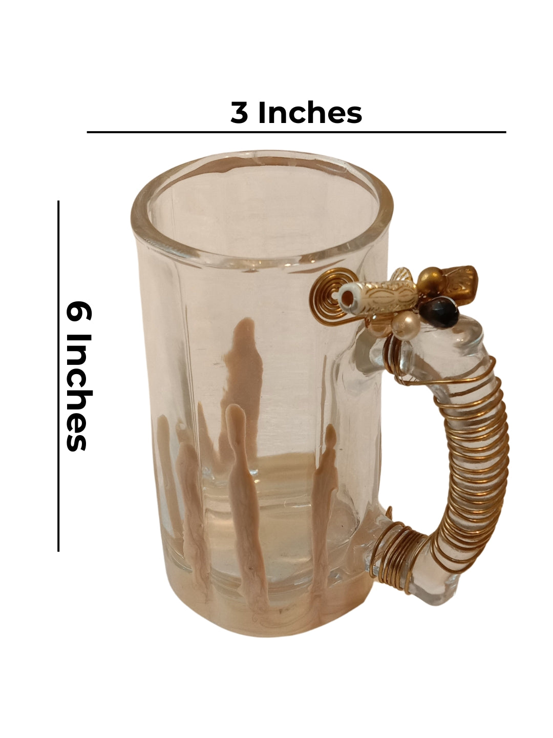 White Resin Filigree Beer Mugs Set of 3