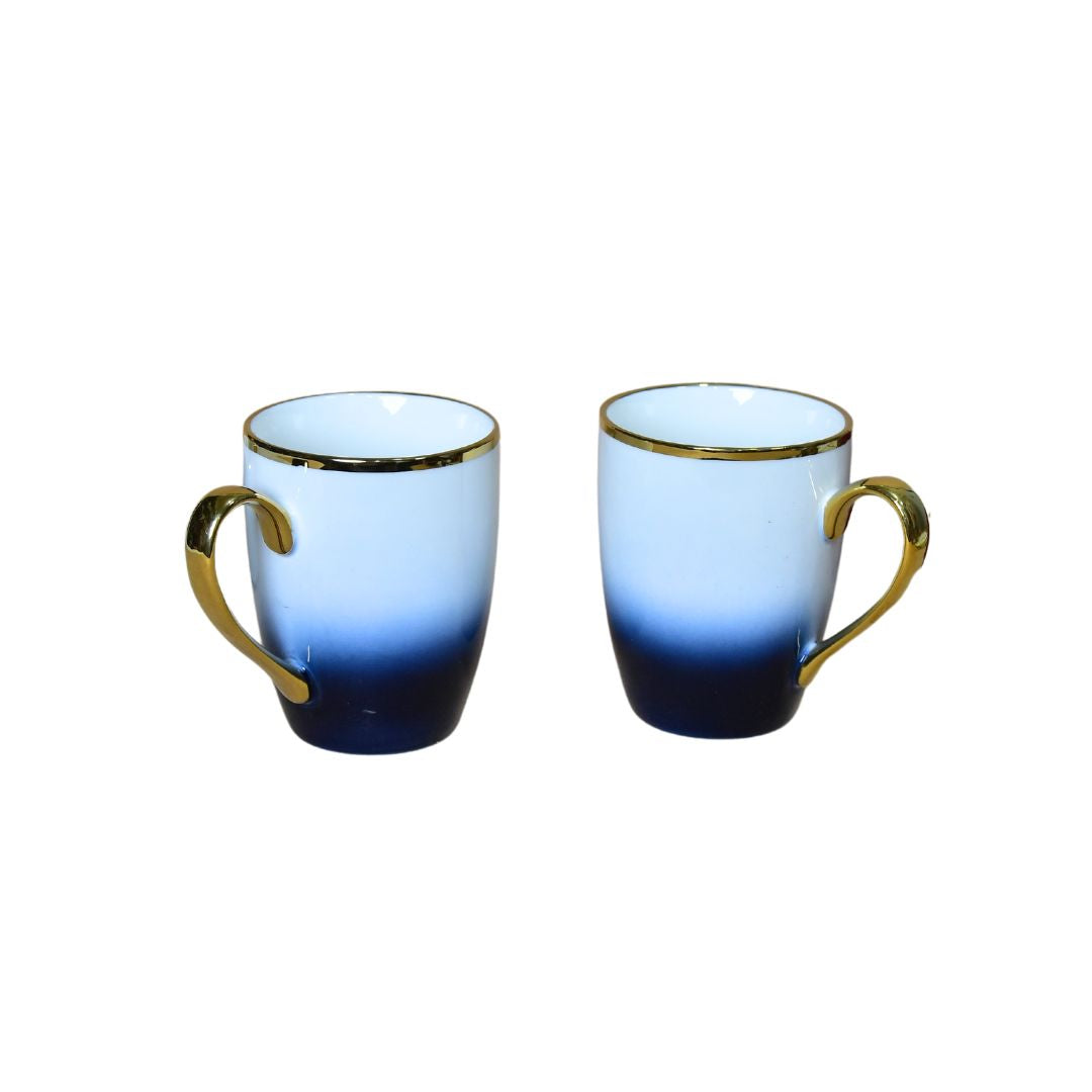 Ceramic Ombre Mug Set Of 2 - Blue