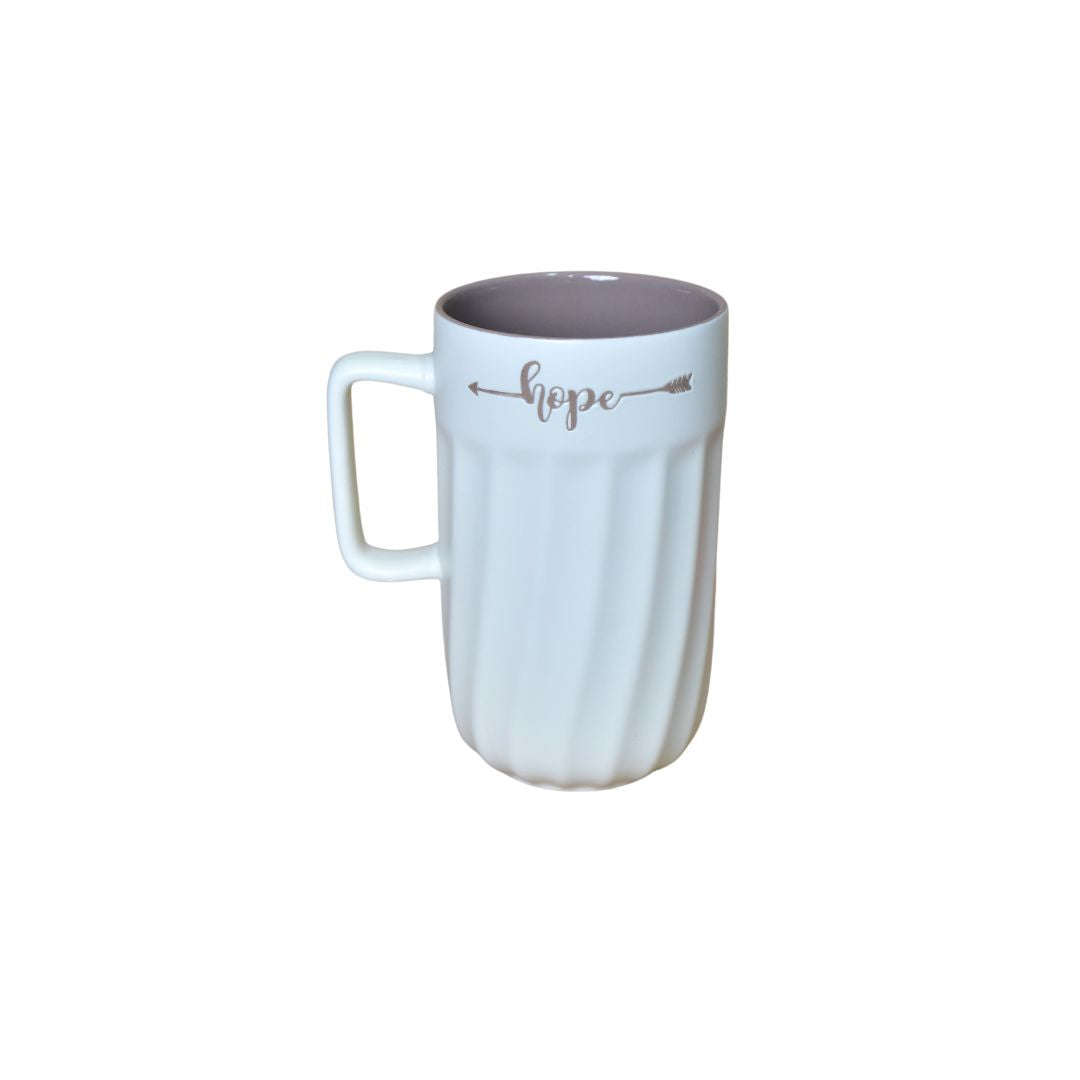 Hope Ceramic Mug - White