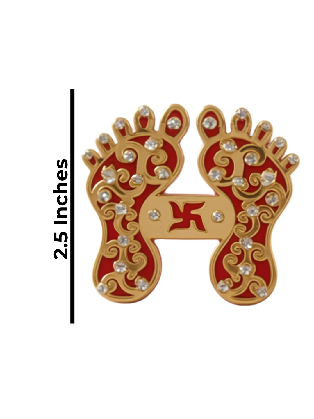 Acrylic cutout shubh labh swastik & laxmi charan-set of 5